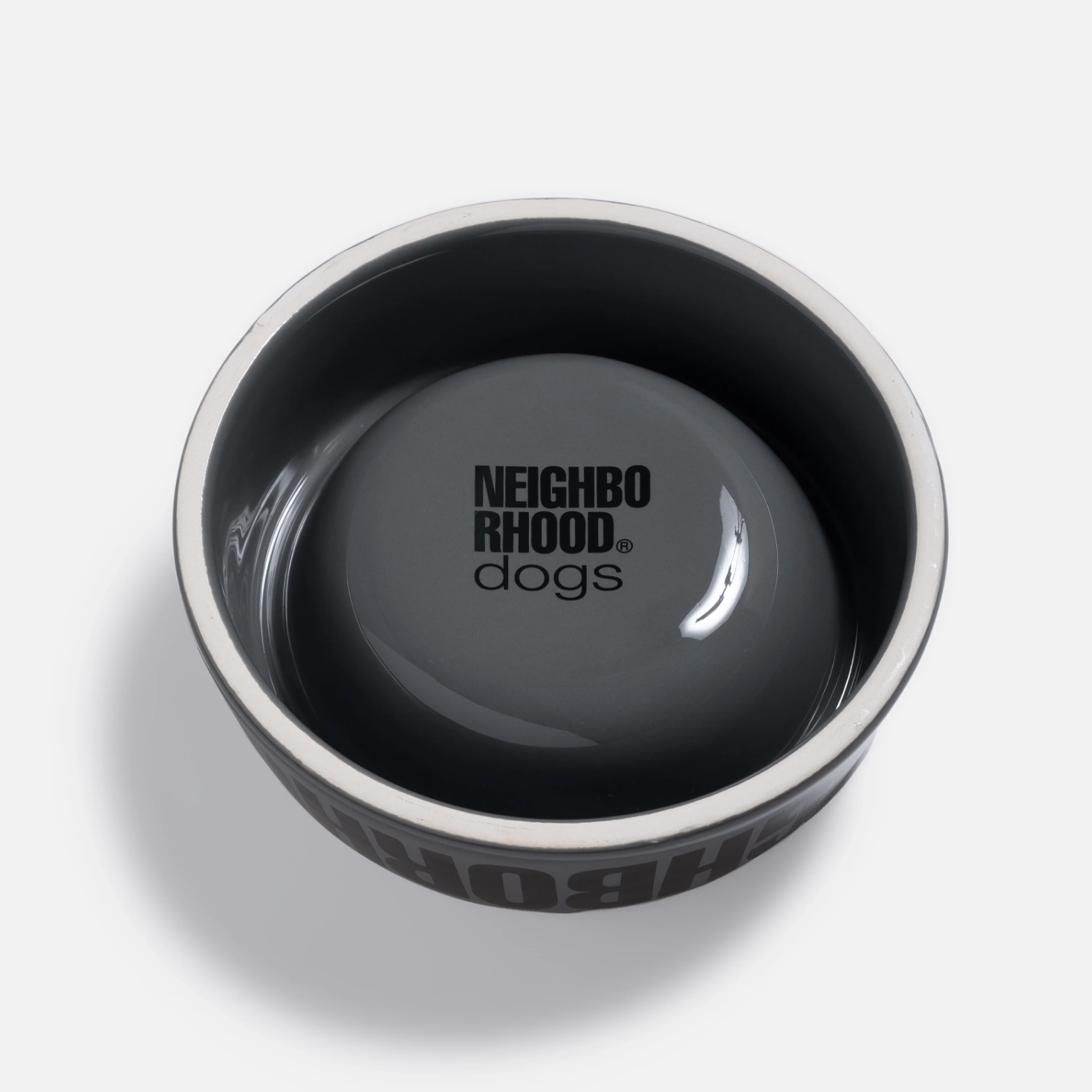 NEIGHBORHOOD CI DOG BOWL 陶瓷狗碗寵物碗灰色-251OTNH-AC03