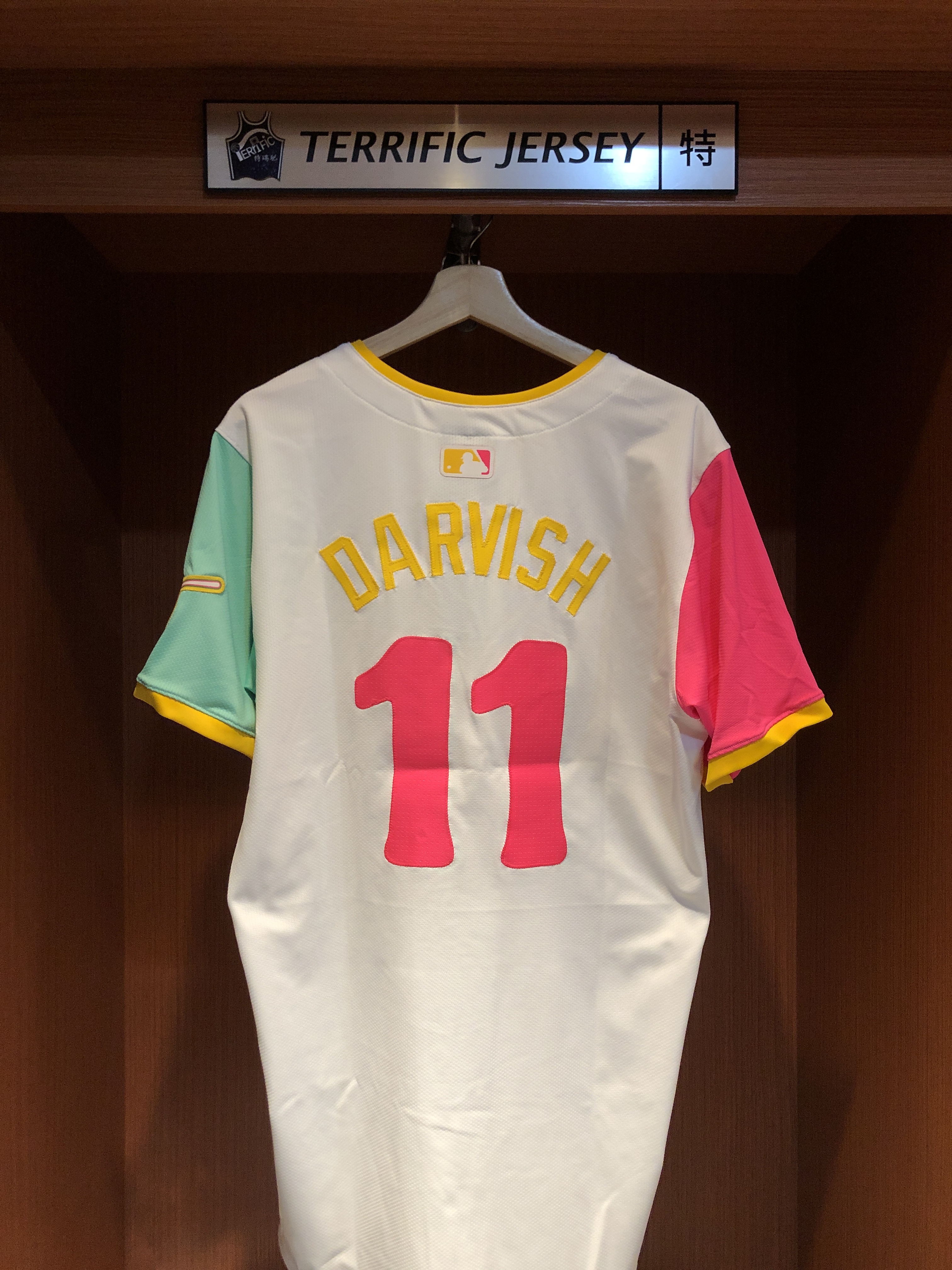MLB球衣 Darvish Yu 聖地牙哥教士城市 達比修有 Nike Elite Player Name Jersey 球員版 電繡 全新