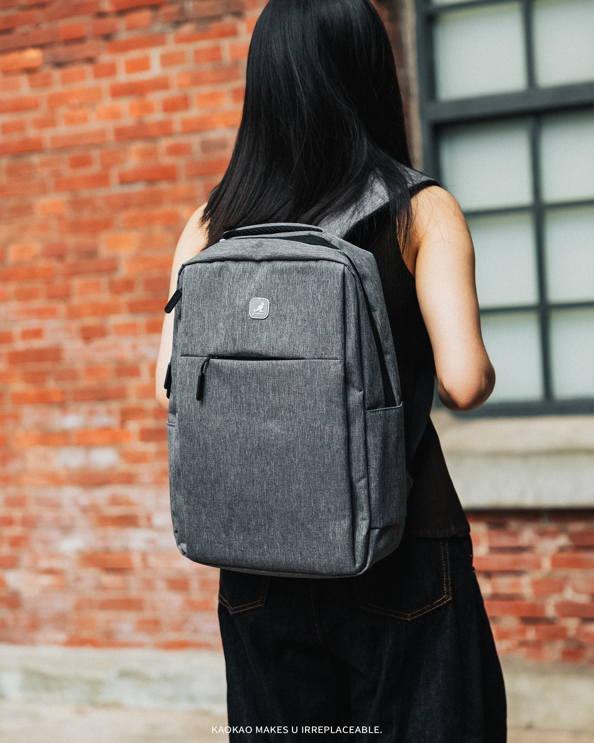 KANGOL 電腦雙肩後背包 防潑水 收納【94555740】