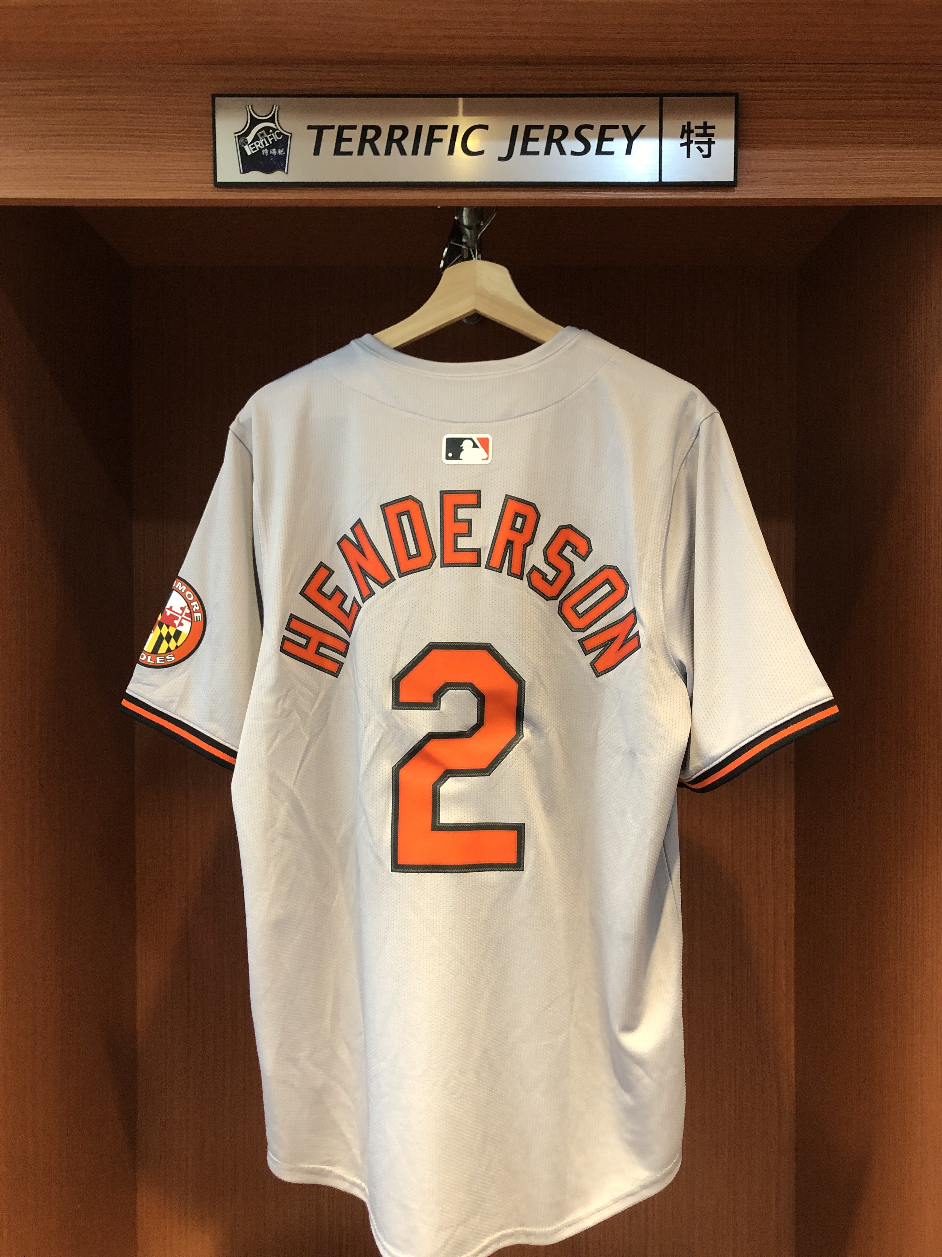 MLB球衣 Gunnar Henderson 巴爾的摩金鶯灰 Nike Limited Player Name Jersey 球迷版 熱轉印 全新