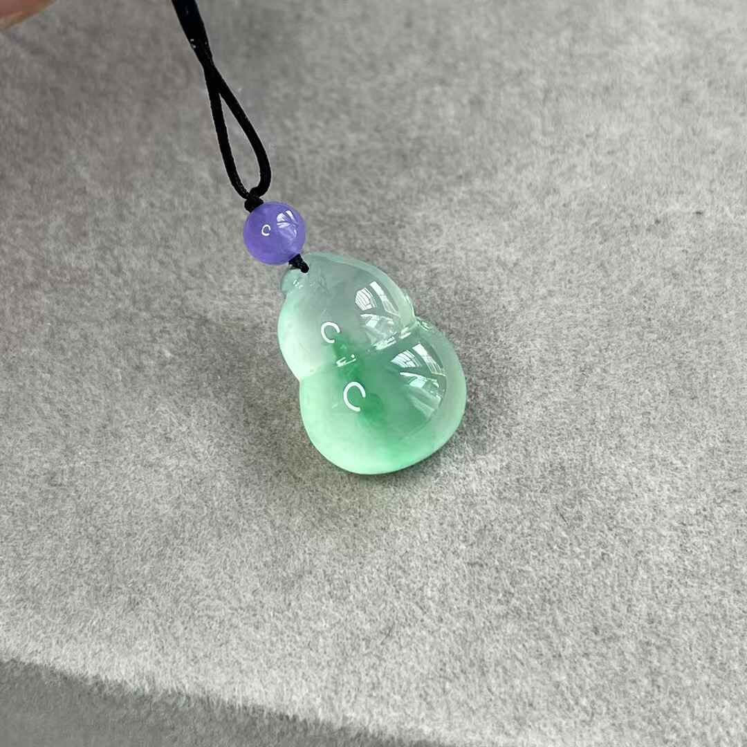 翡翠葫蘆,天然翡翠A玉, 緬甸玉, Jade, Jadeite