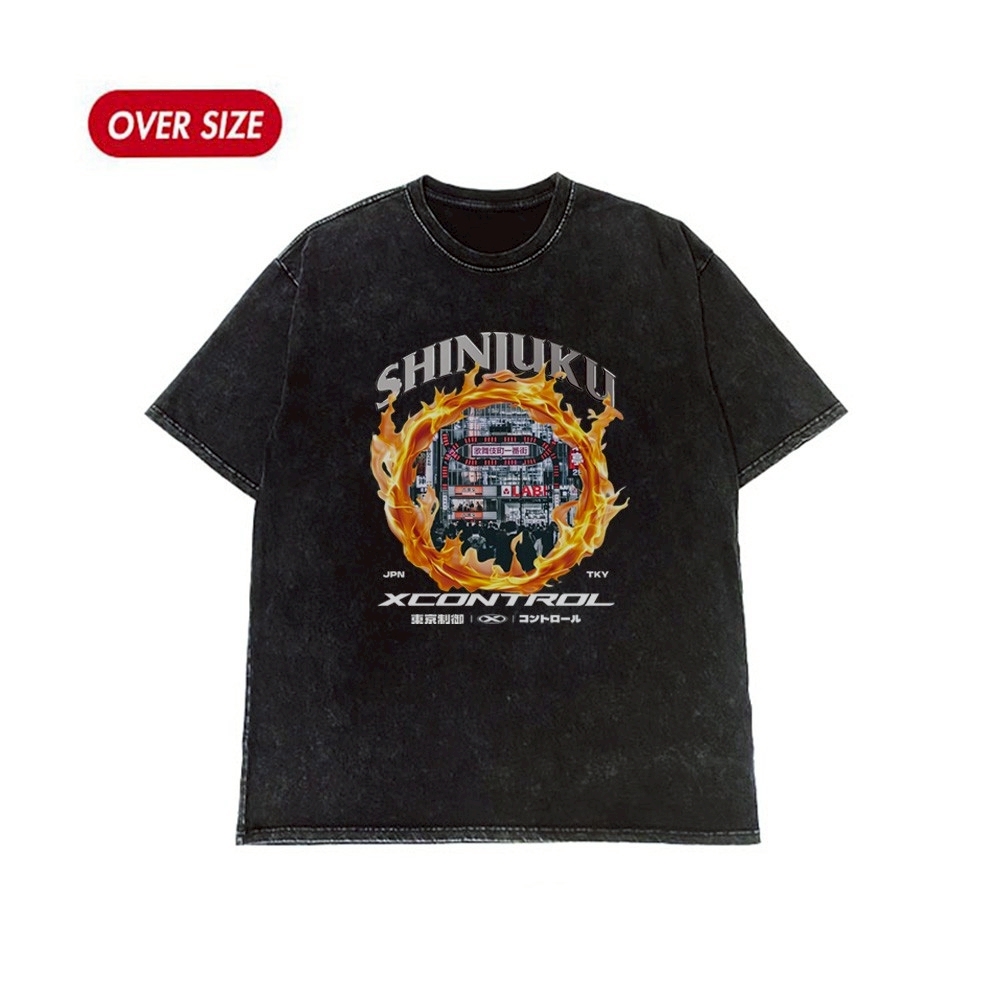 XCTRL 新宿歌舞伎町短T-水洗