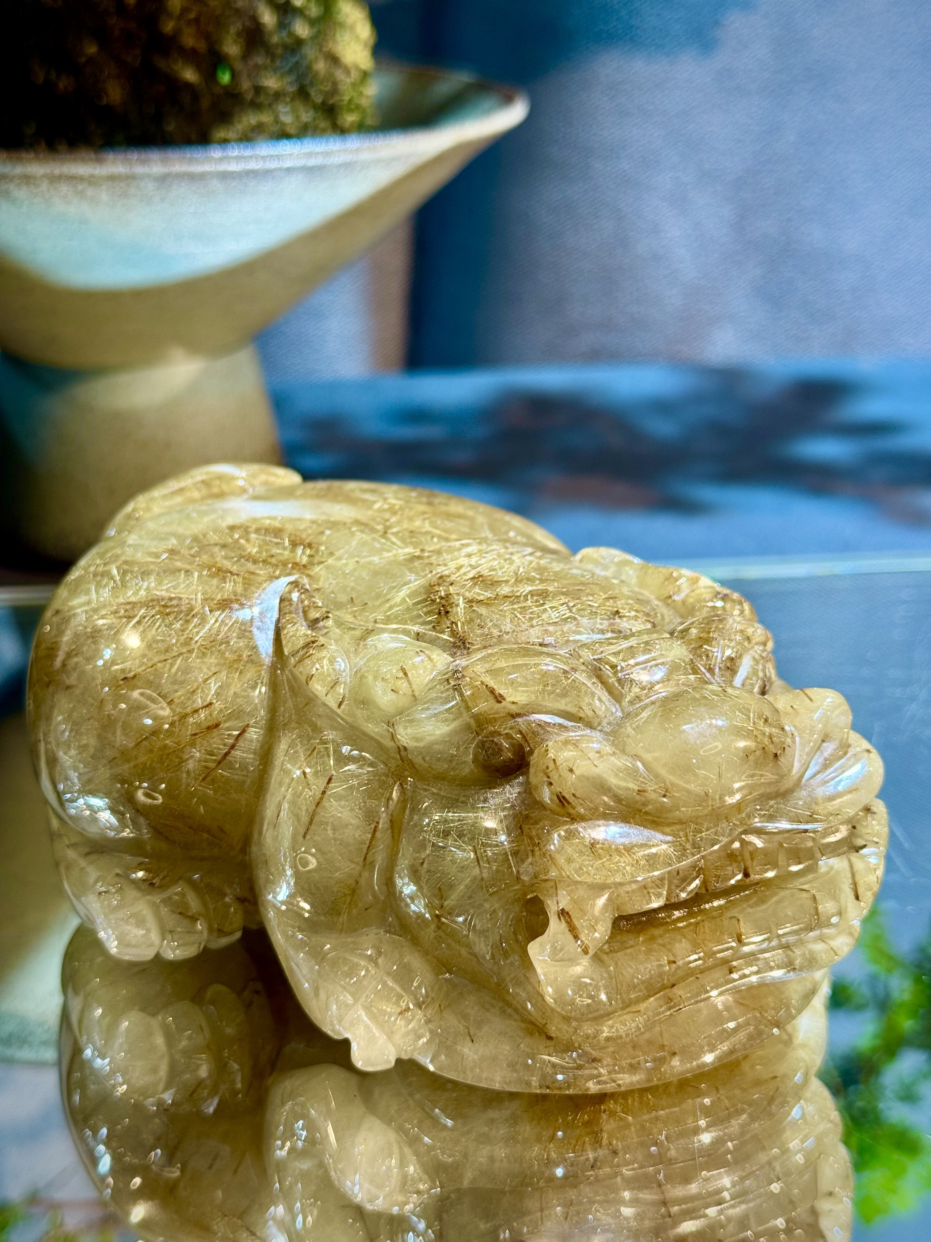 頂級金髮晶貔貅擺件 5809