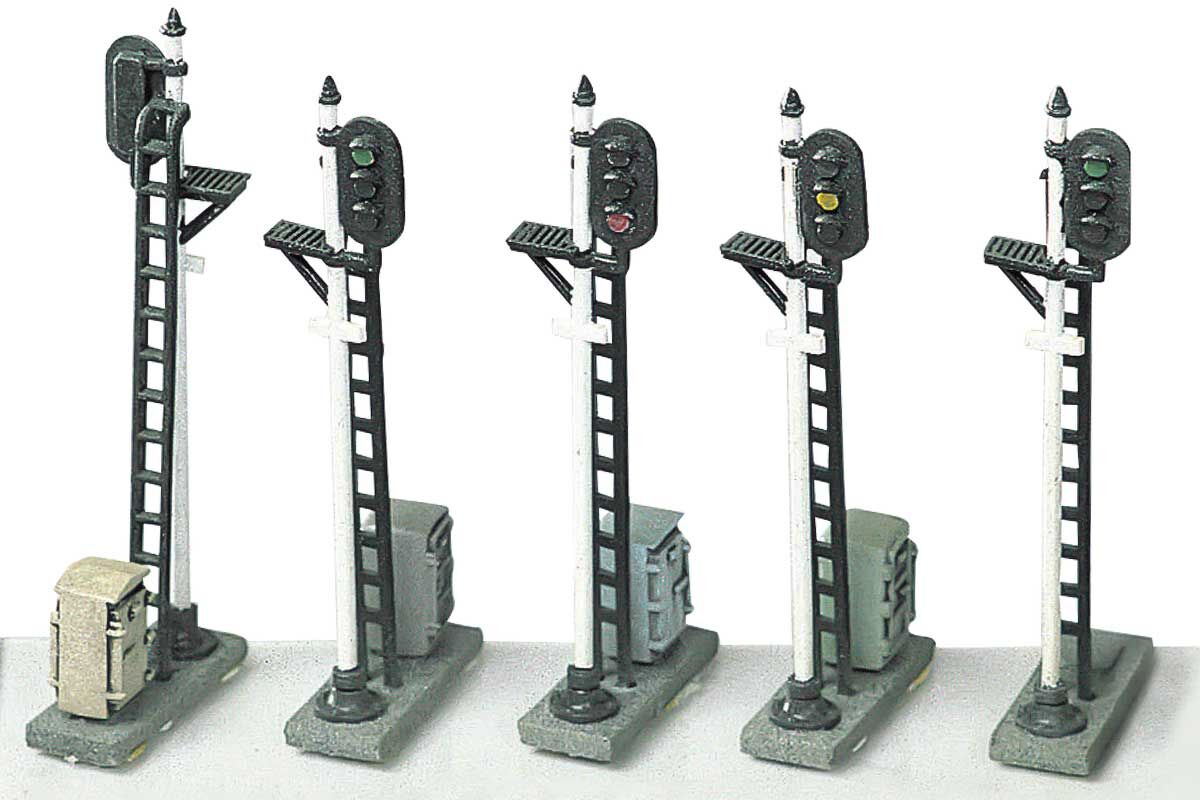 Greenmax 2185 N規 3燈式交通號誌燈.未上色.5件