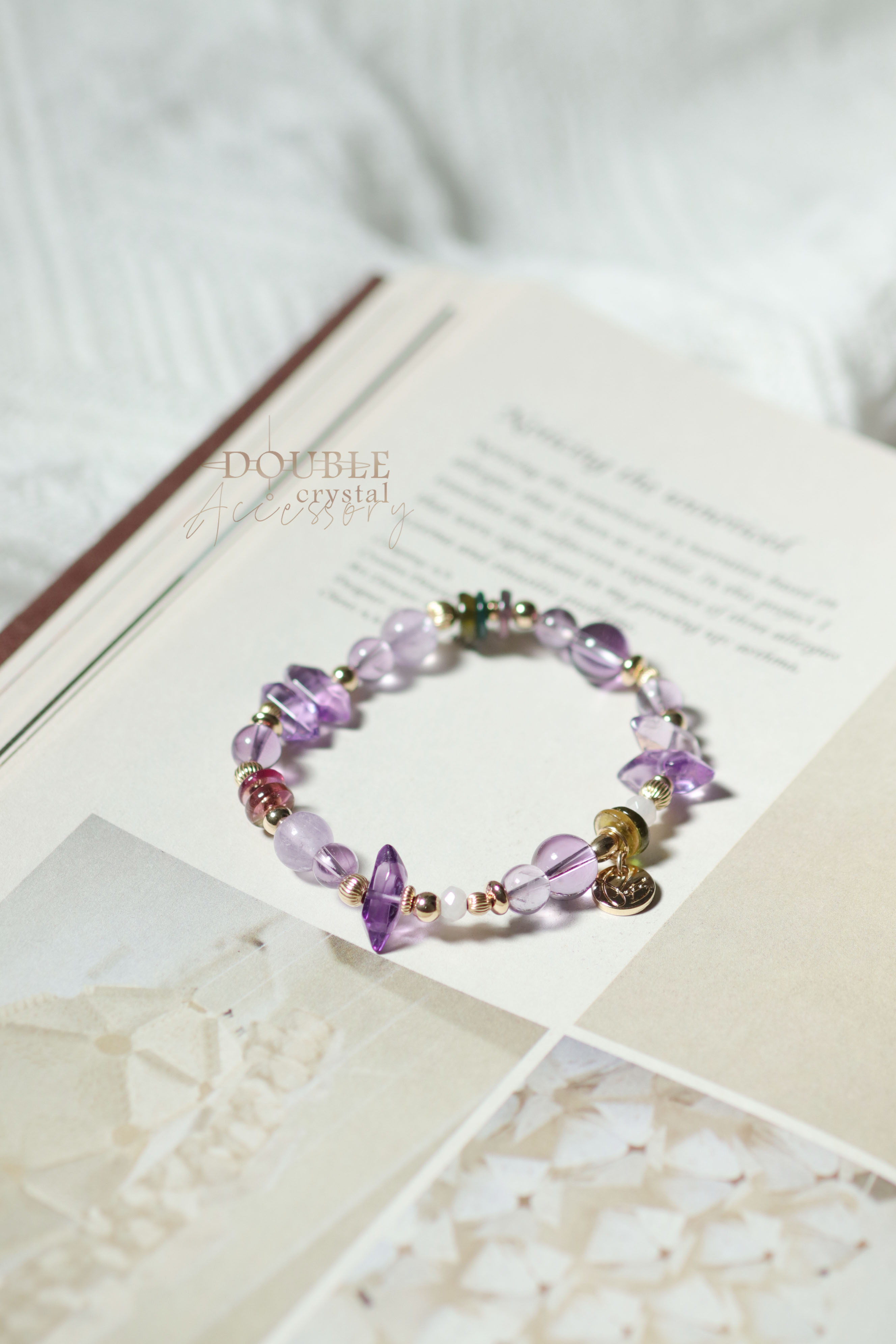 無聲的主張：雙尖紫水晶．彩碧璽．紫鋰輝