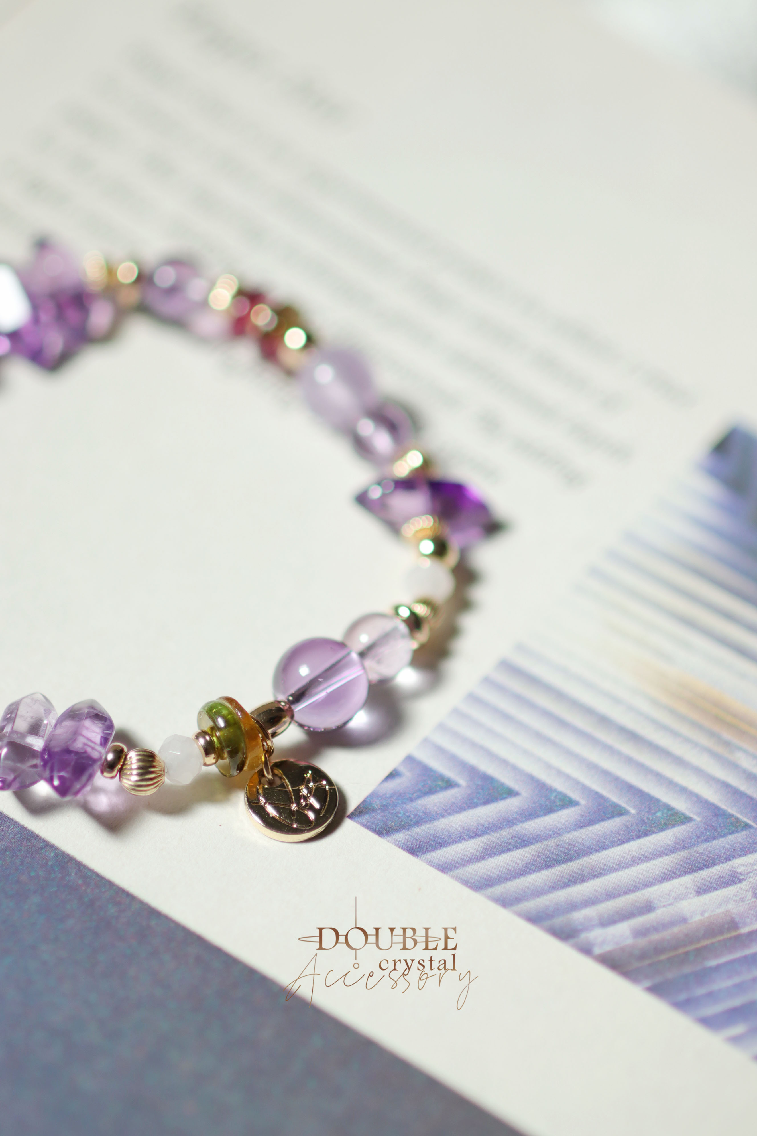 無聲的主張：雙尖紫水晶．彩碧璽．紫鋰輝