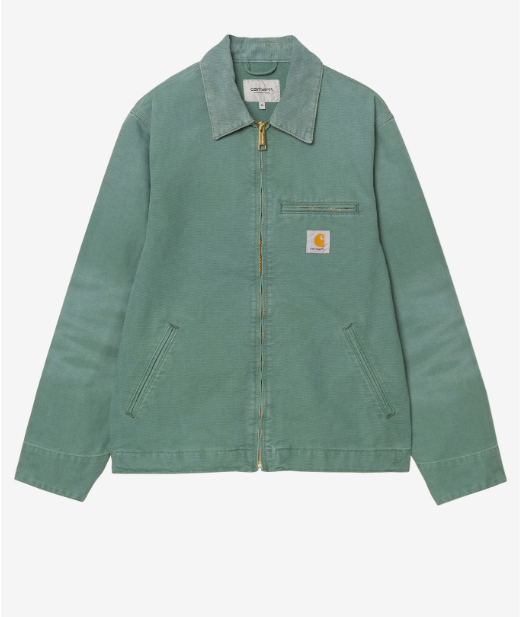 CarharttWip  底特律夾克銀色松樹/銀色松石帆布  JUN25