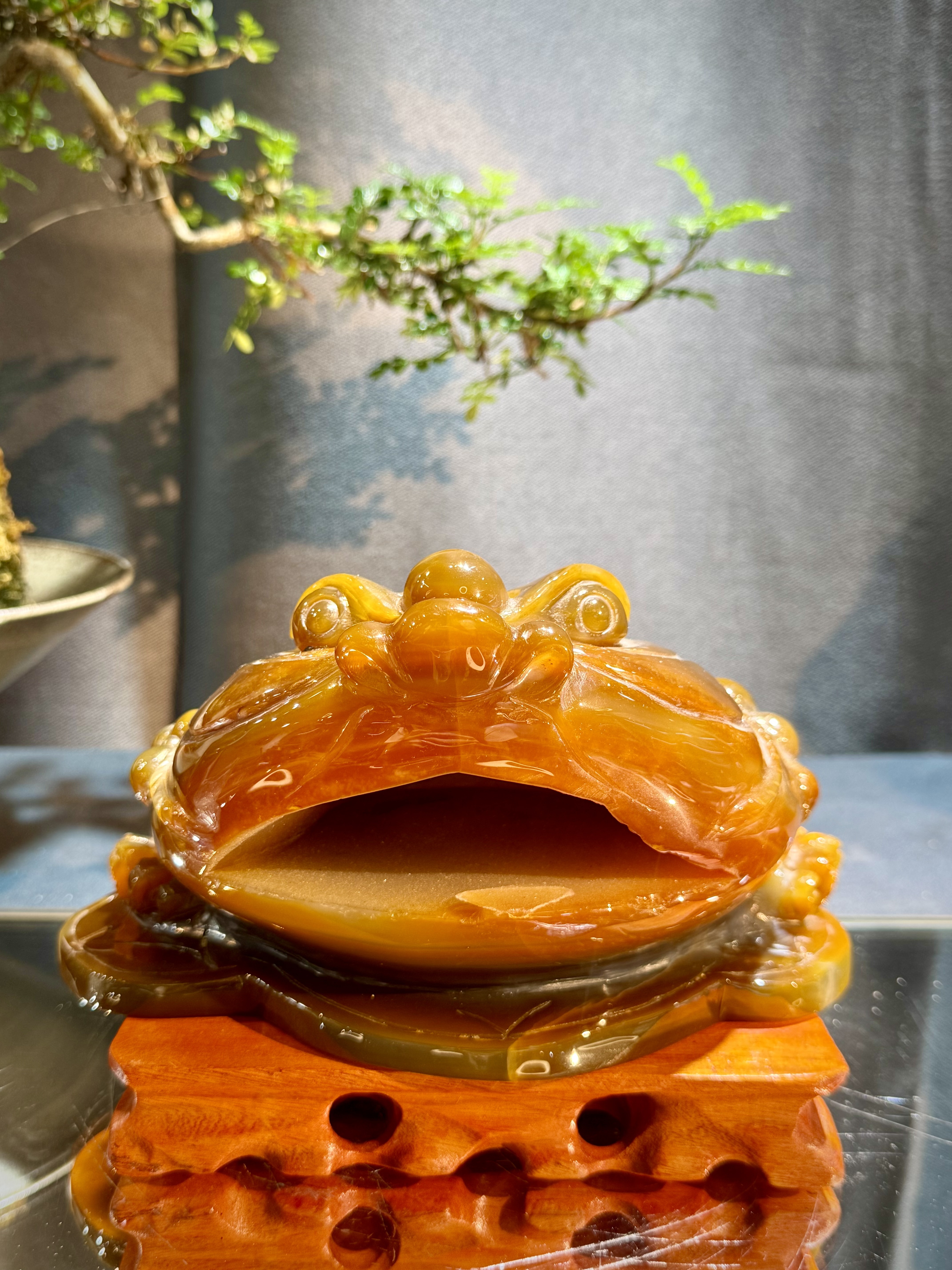 招財瑪瑙蟾蜍擺件 5811