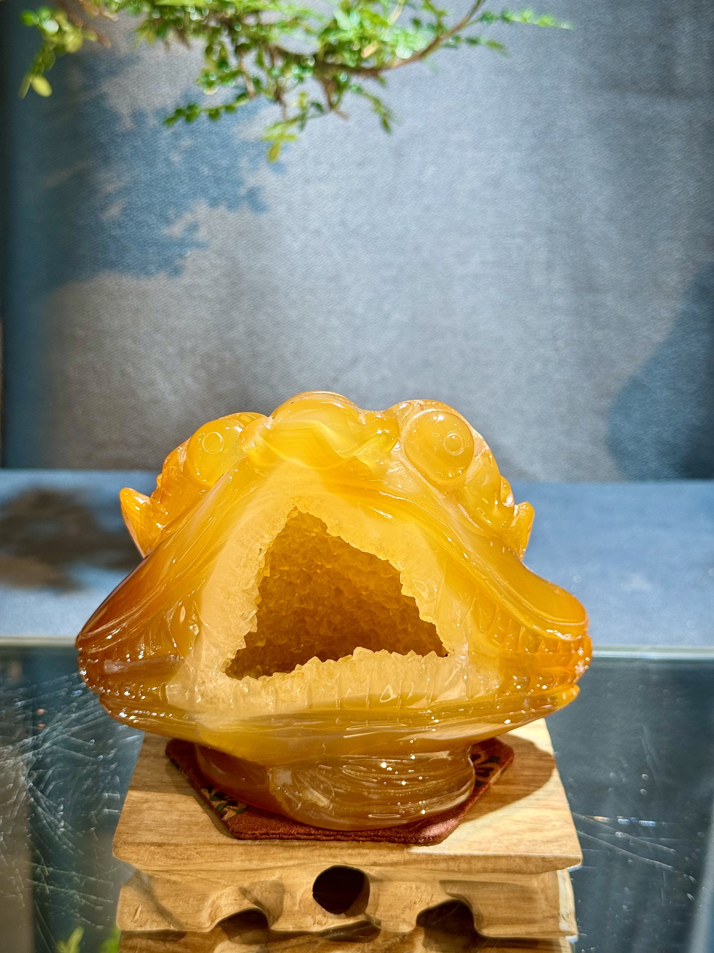 招財瑪瑙蟾蜍擺件 5812