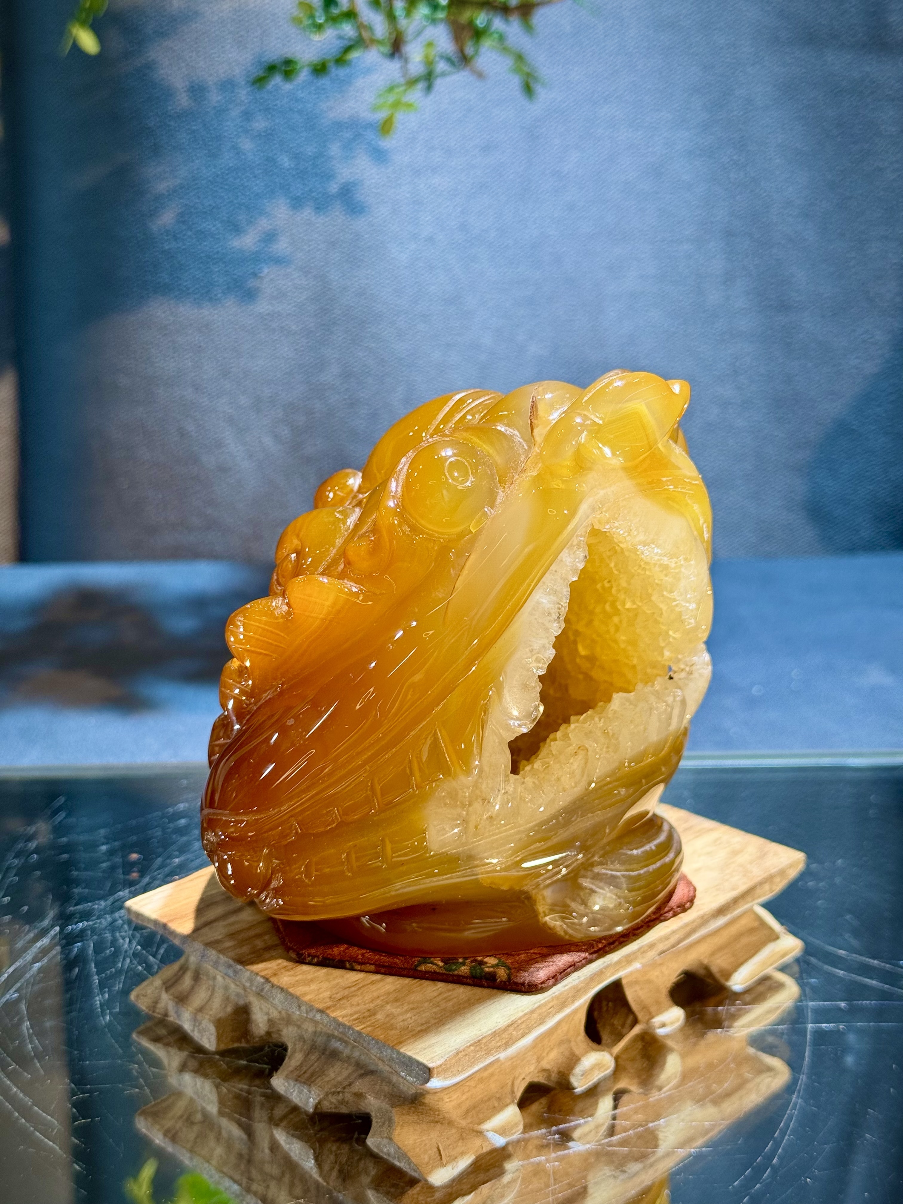 招財瑪瑙蟾蜍擺件 5812