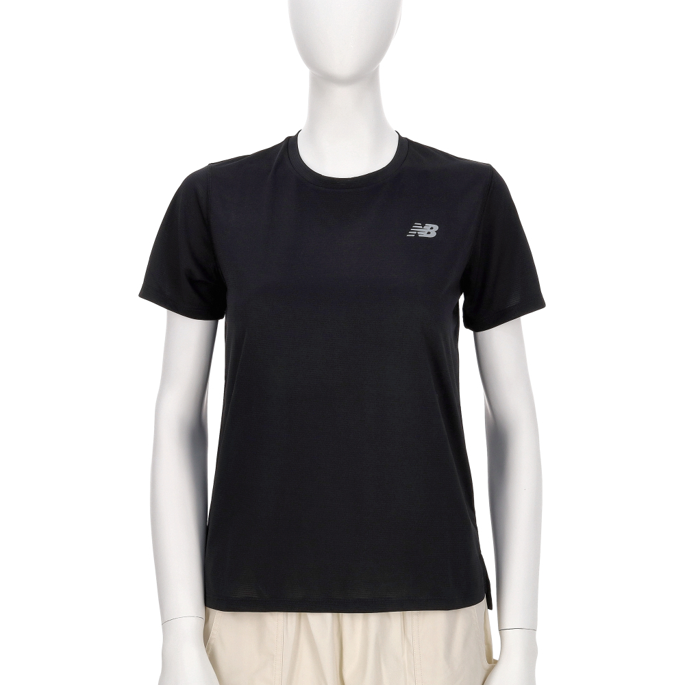 New Balance 女款 黑色 美規 涼感 透氣 快乾 運動 休閒 上衣 短袖 WT41222BK