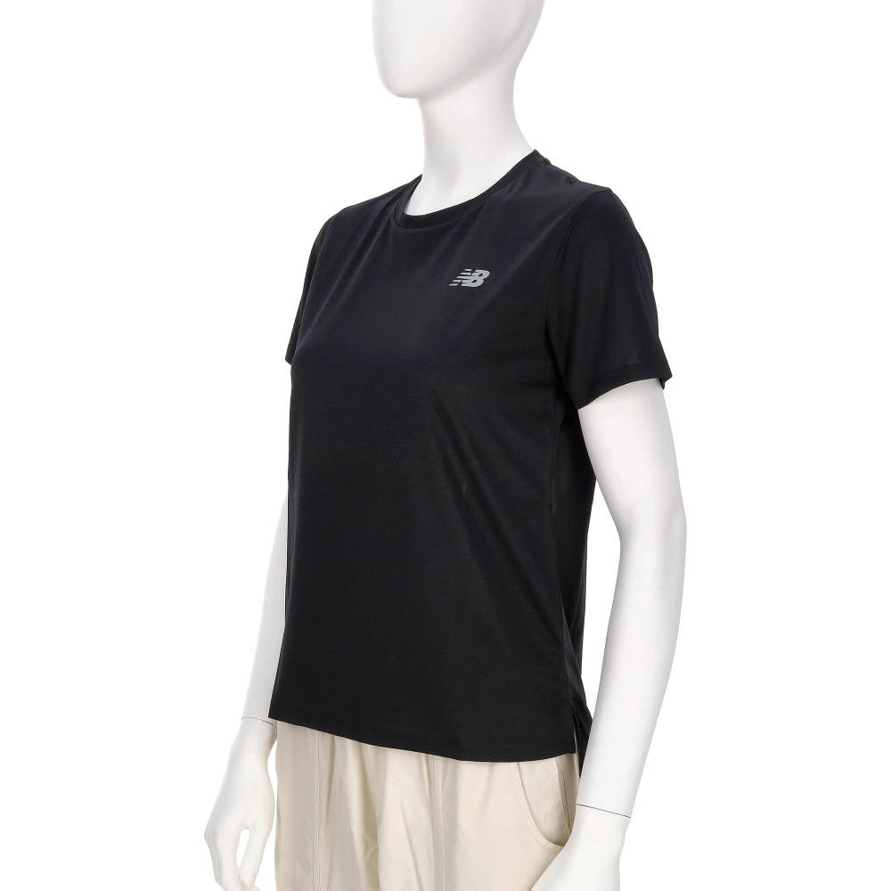 New Balance 女款 黑色 美規 涼感 透氣 快乾 運動 休閒 上衣 短袖 WT41222BK