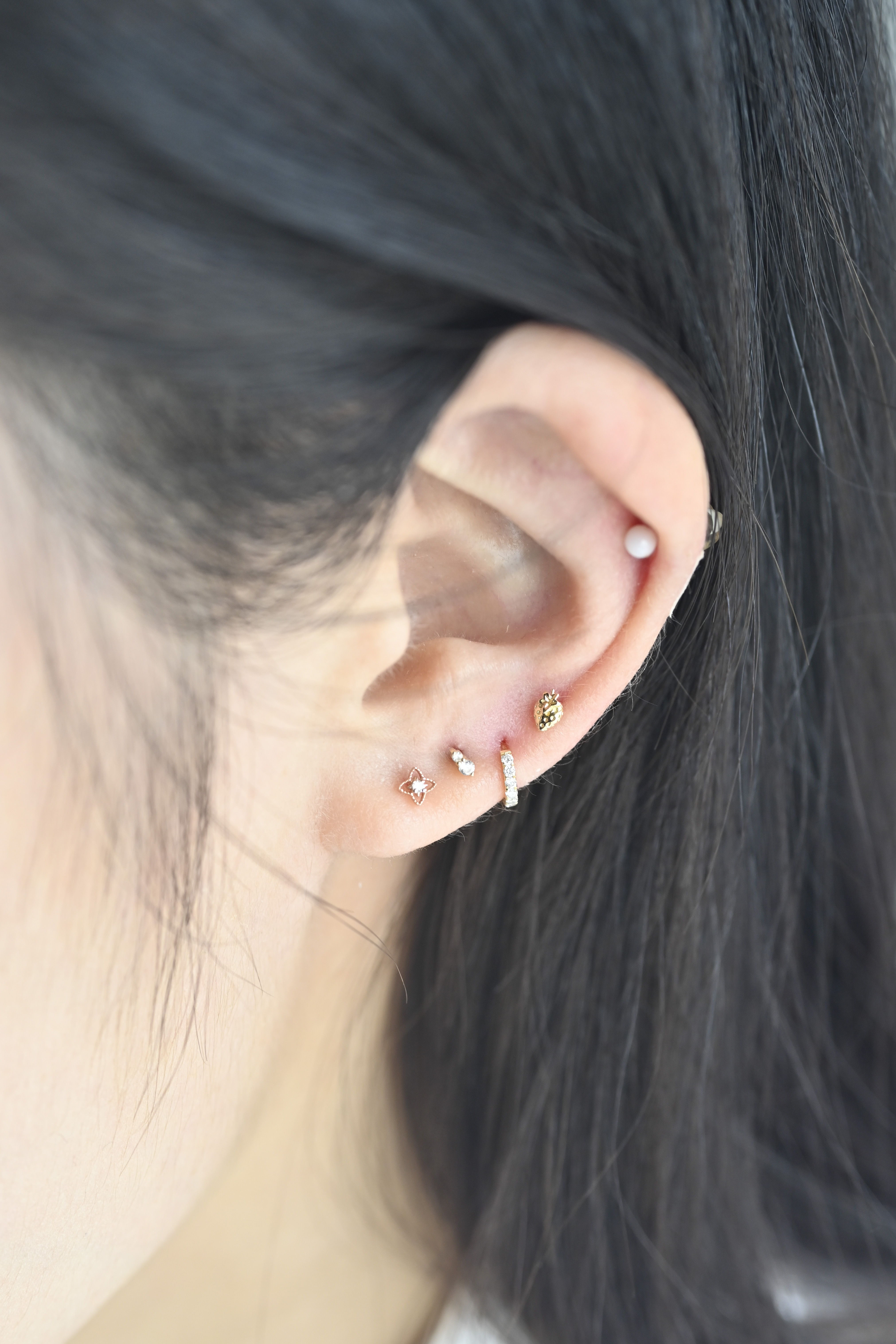 18K Strawberry Earring