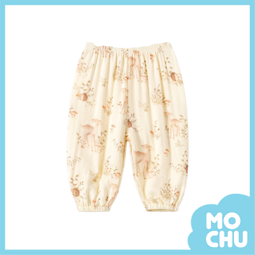 森林小鹿紗布防紋褲