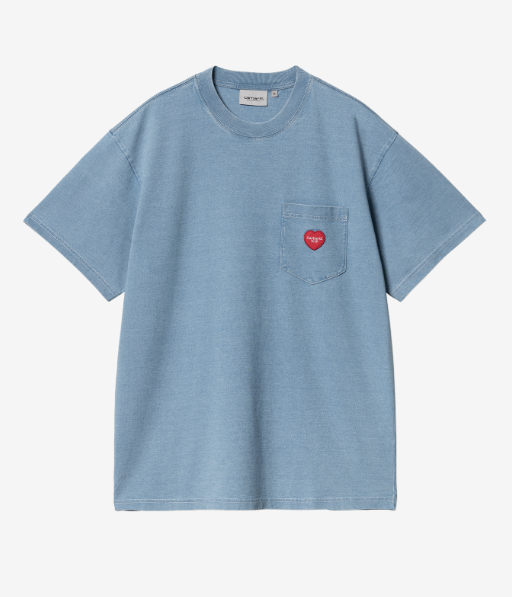 CarharttWip  淺藍色短色 T 恤   JUN25