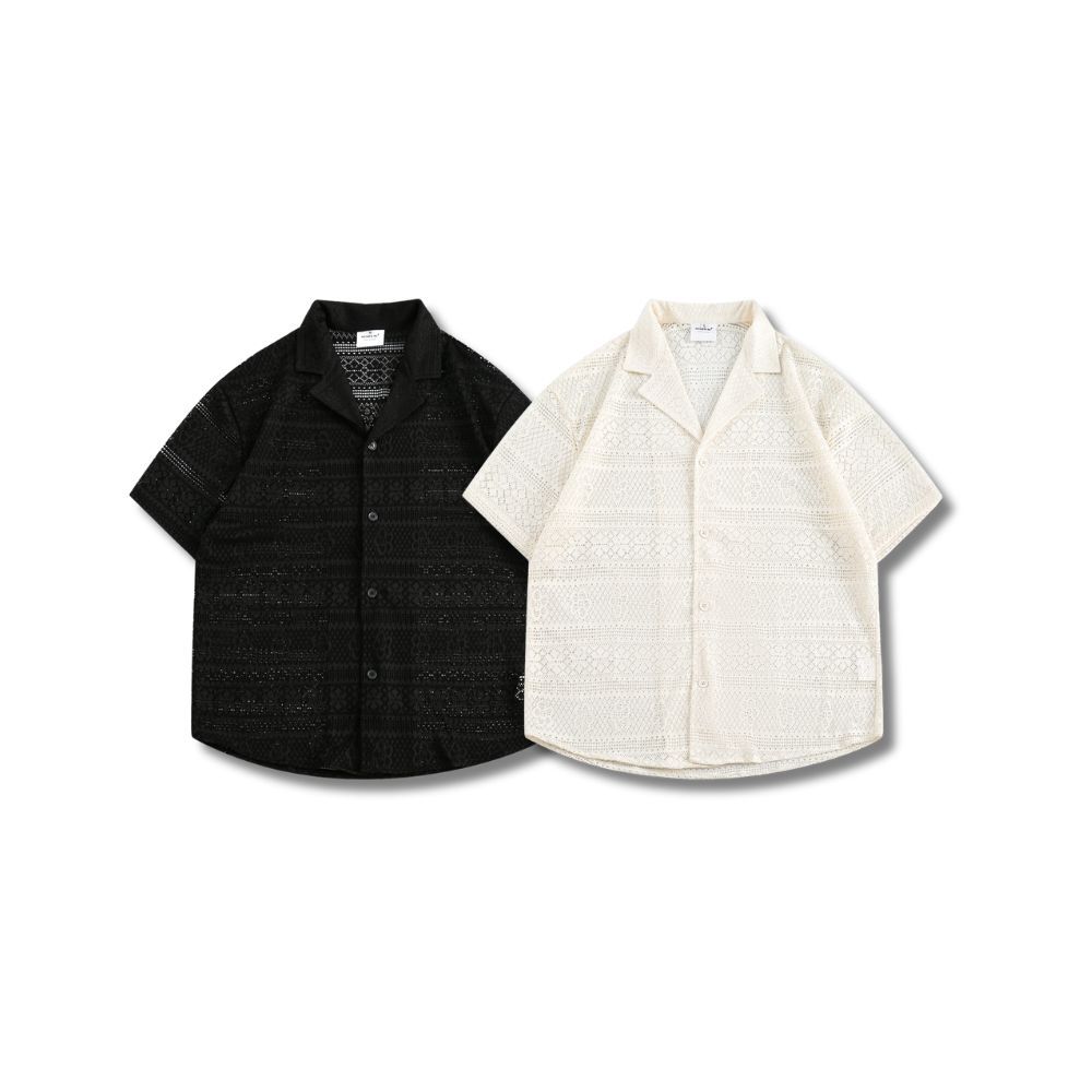 D.CLOSET 簍空古巴襯衫 ST02