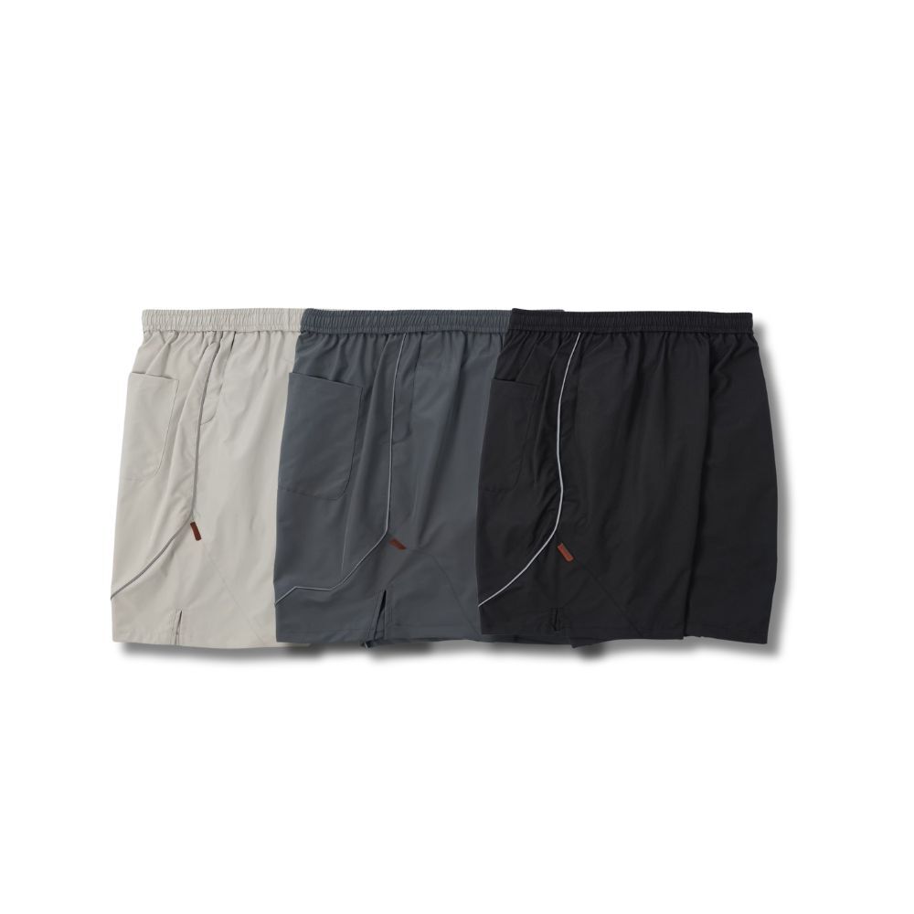 D.CLOSET 三防拼接 反光條 休閒短褲