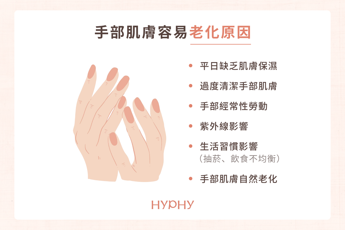 手部肌膚容易老化原因