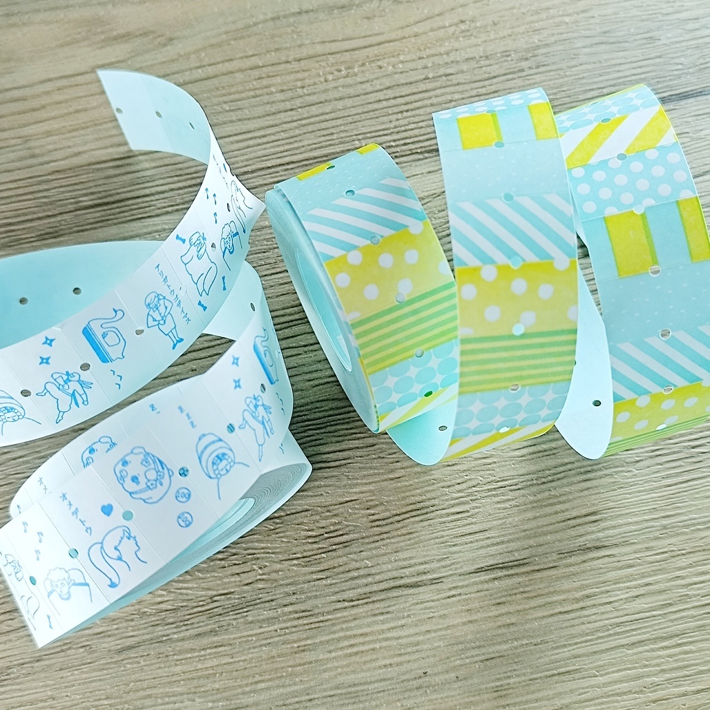 日本36Sublo x 水縞．(8圖)循環 標籤機貼紙膠帶 2款<整捲/分裝>