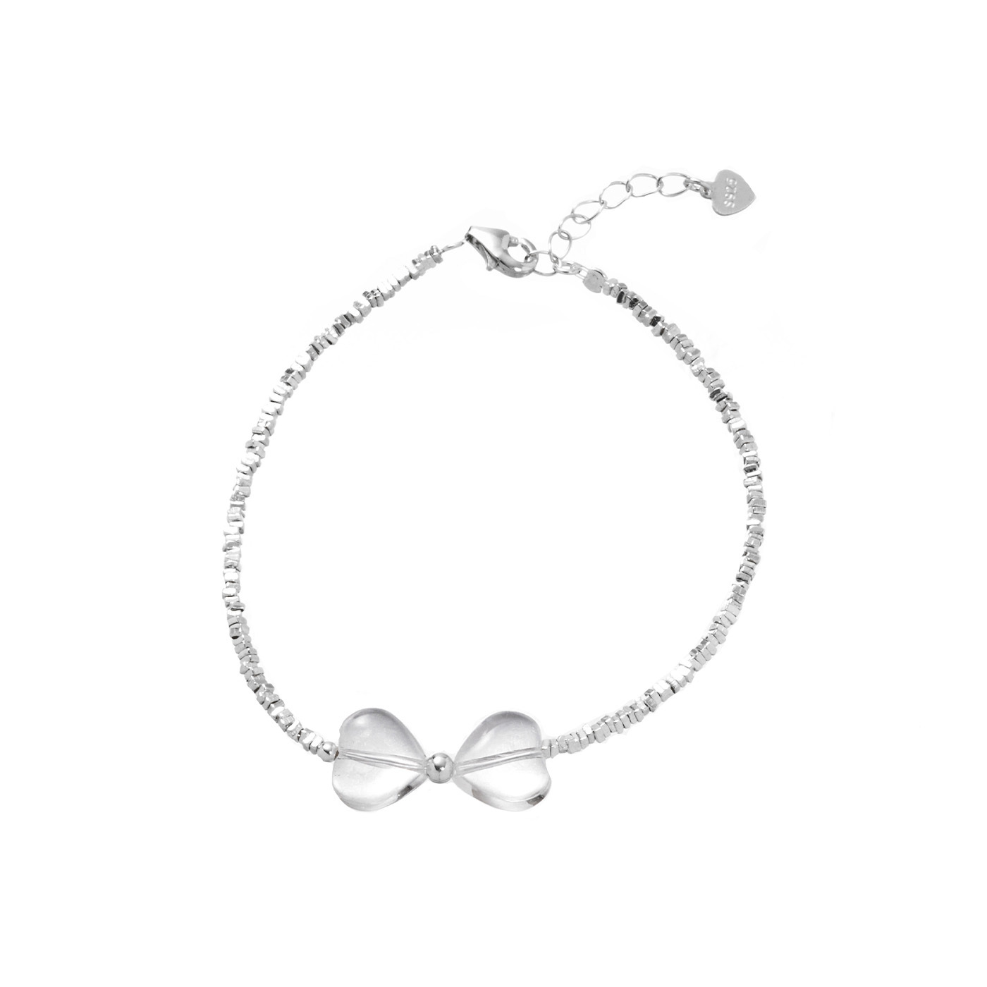 平價飾品,韓國,純銀,蝴蝶結,手鍊