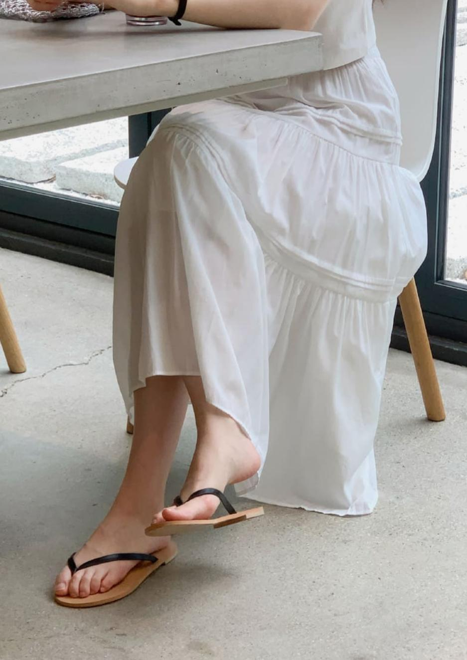 蛋糕半長裙(白色)