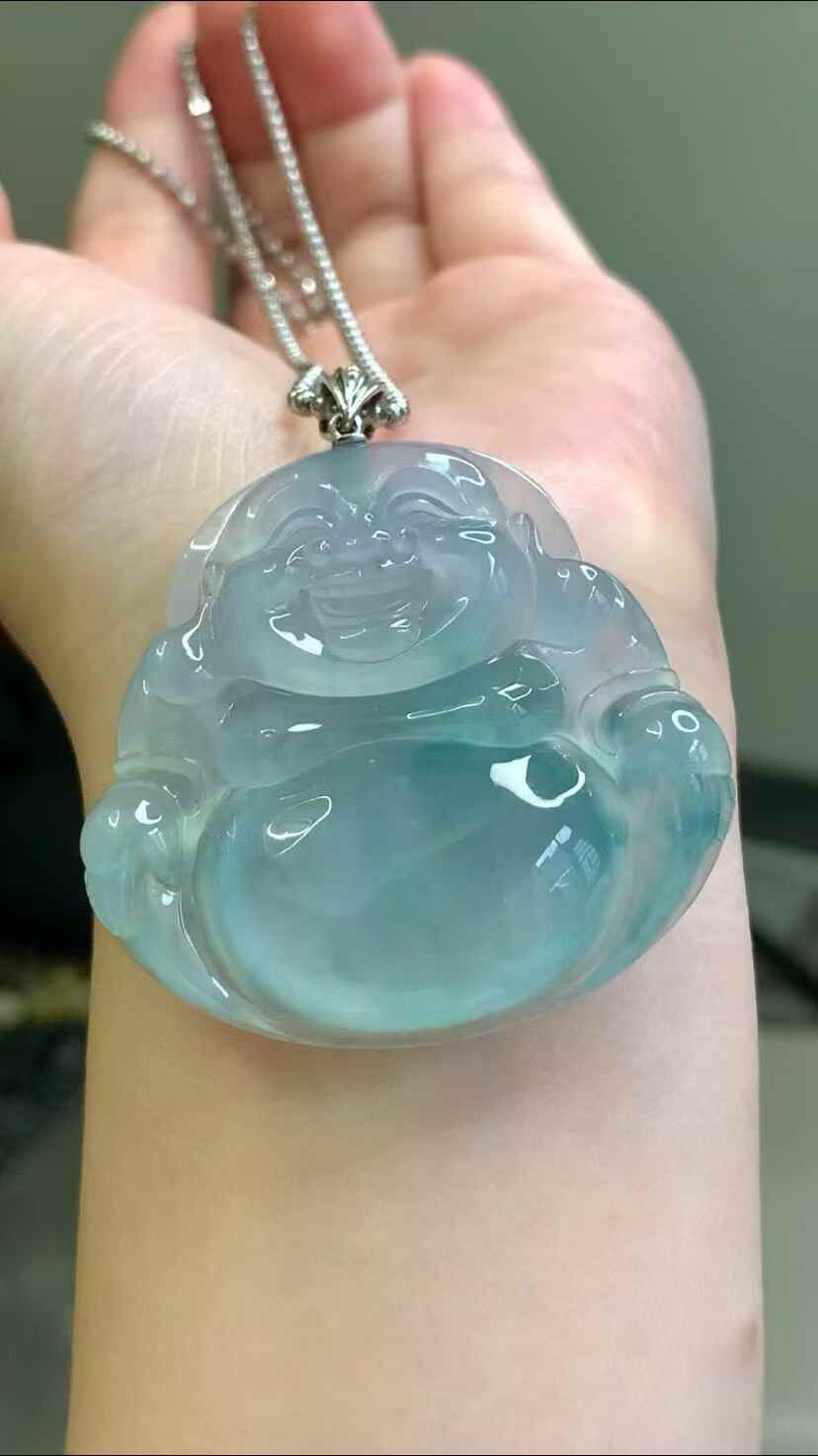 616357 翡翠坐佛吊墜