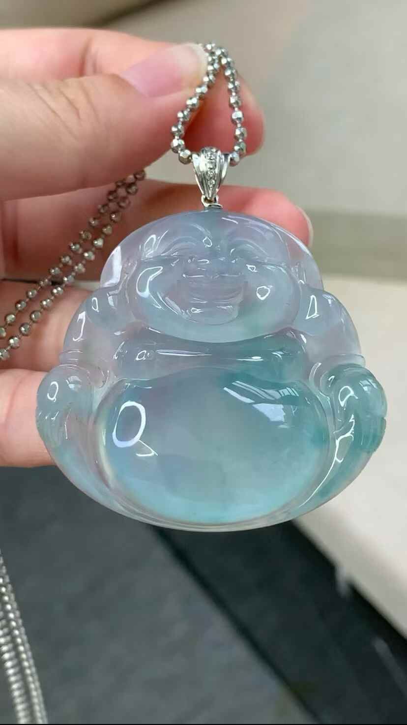 616357 翡翠坐佛吊墜