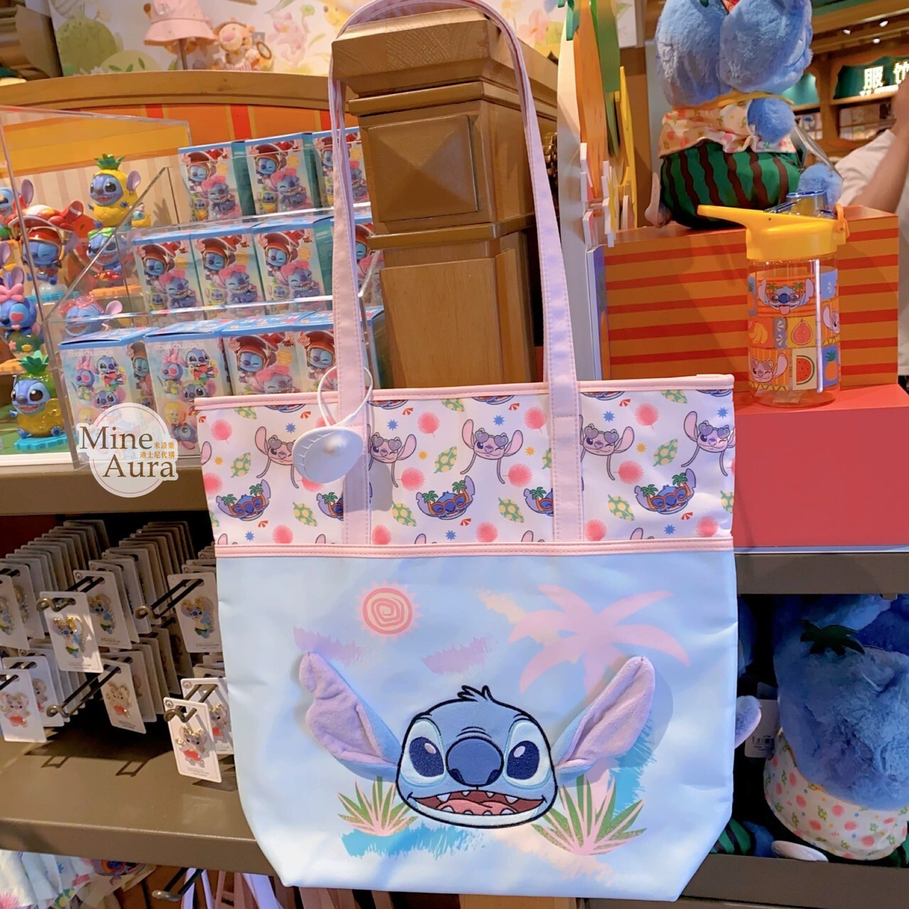 2025 史迪奇 Stitch 安琪拉 Angel 熱帶海灘 圖案 手提包 托特包 星際寶貝 Lilo & Stitch -上海迪士尼樂園