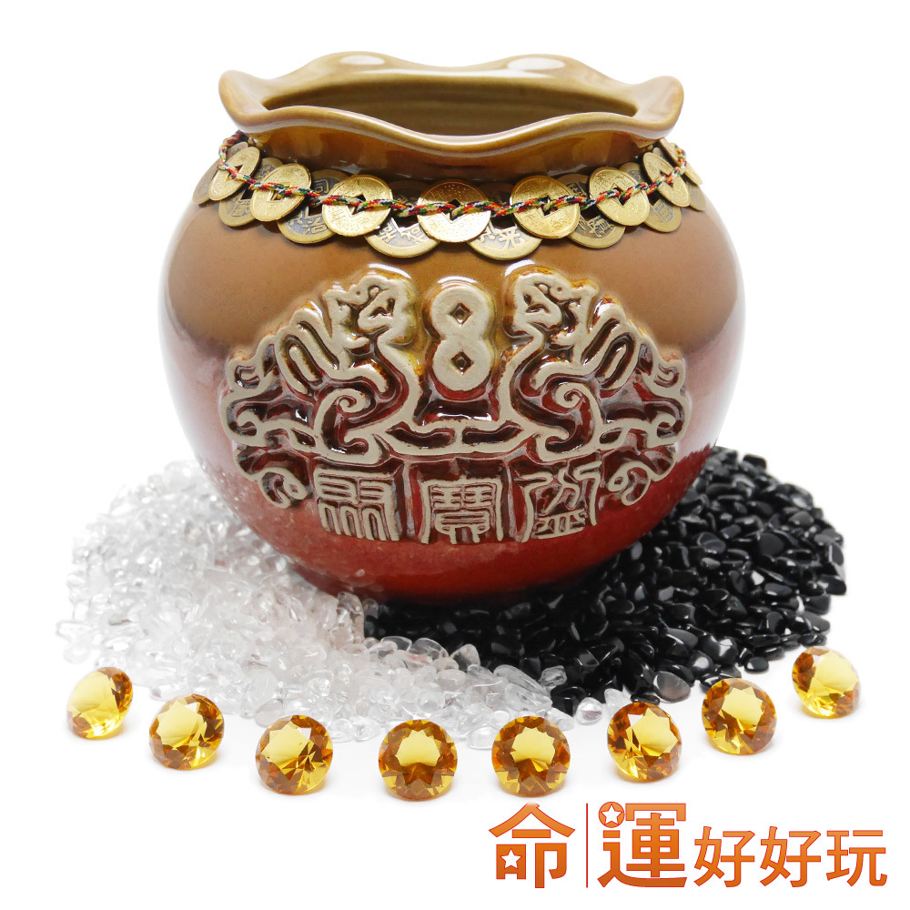 【命運好好玩】十帝豐隆貔貅聚寶盆超值組 (廠商直出、不參加免運及滿額贈優惠)