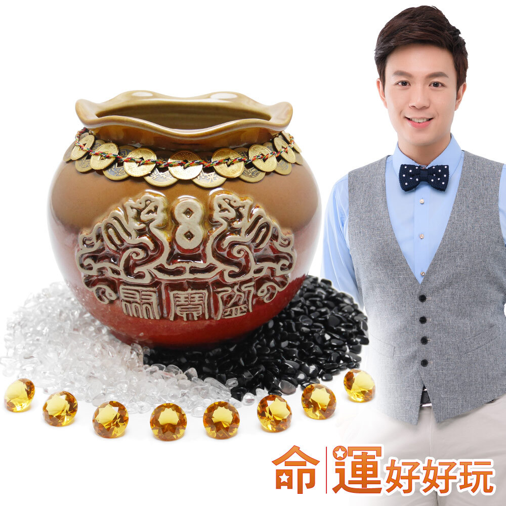 【命運好好玩】十帝豐隆貔貅聚寶盆超值組 (廠商直出、不參加免運及滿額贈優惠)
