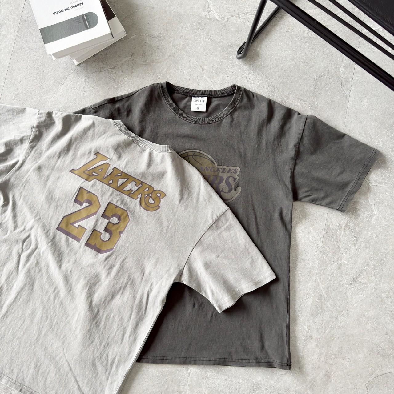 LAKERS 23 籃球印花短T 80926