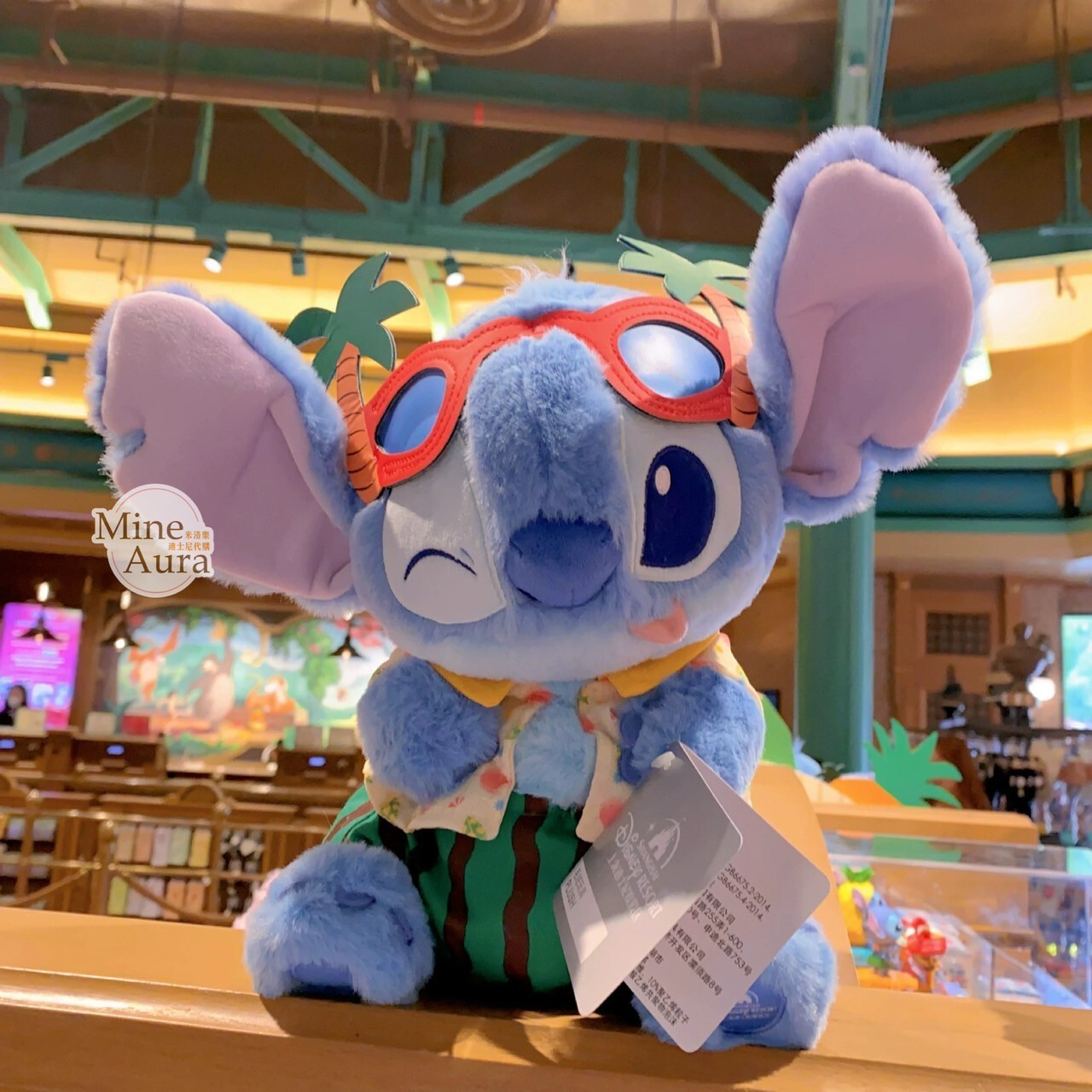 2025 史迪奇 Stitch 安琪拉 Angel 熱帶海灘 娃娃 玩偶 星際寶貝 Lilo & Stitch -上海迪士尼樂園