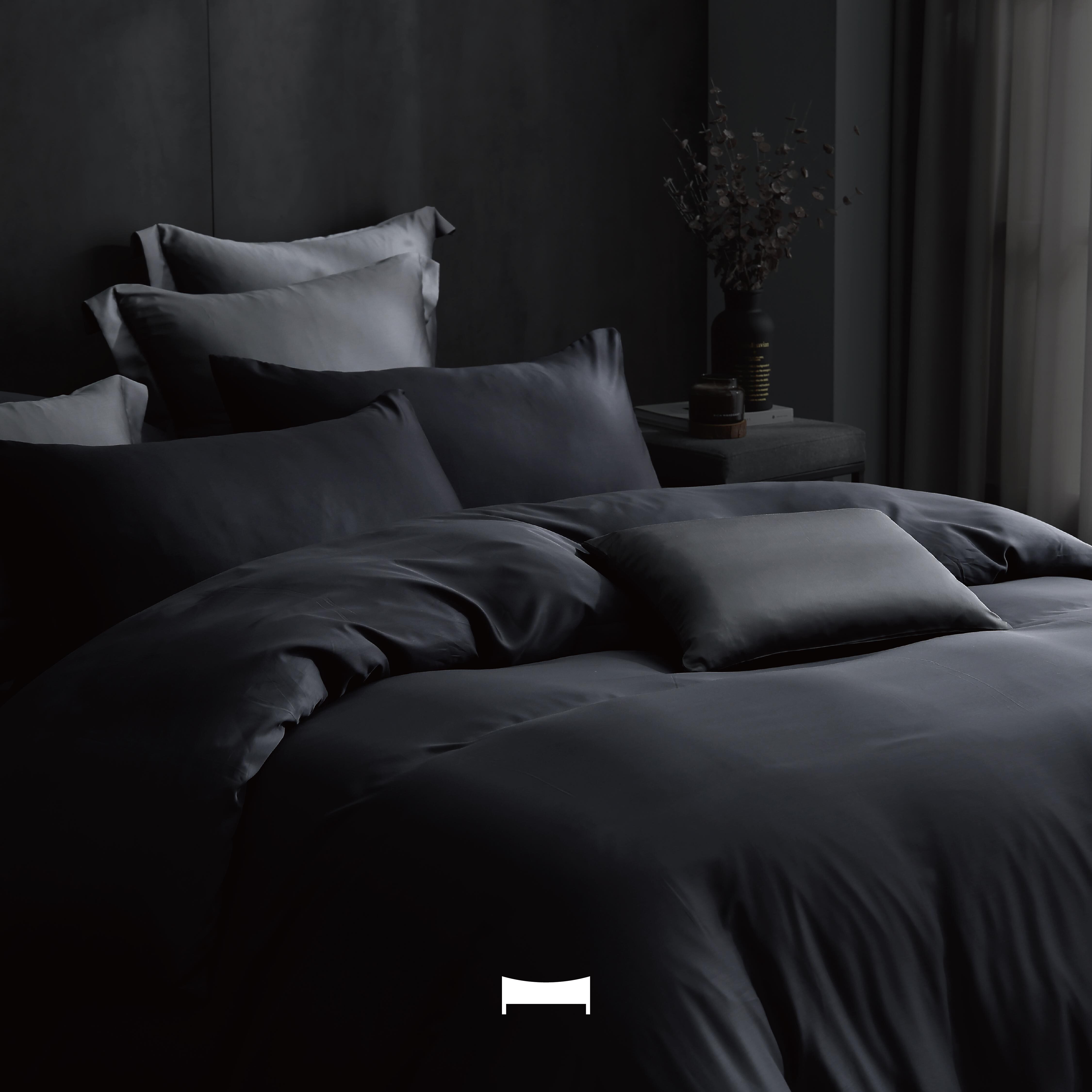 暗眠MORE｜100支頂級天絲《山谷灰黑 VALLEY》