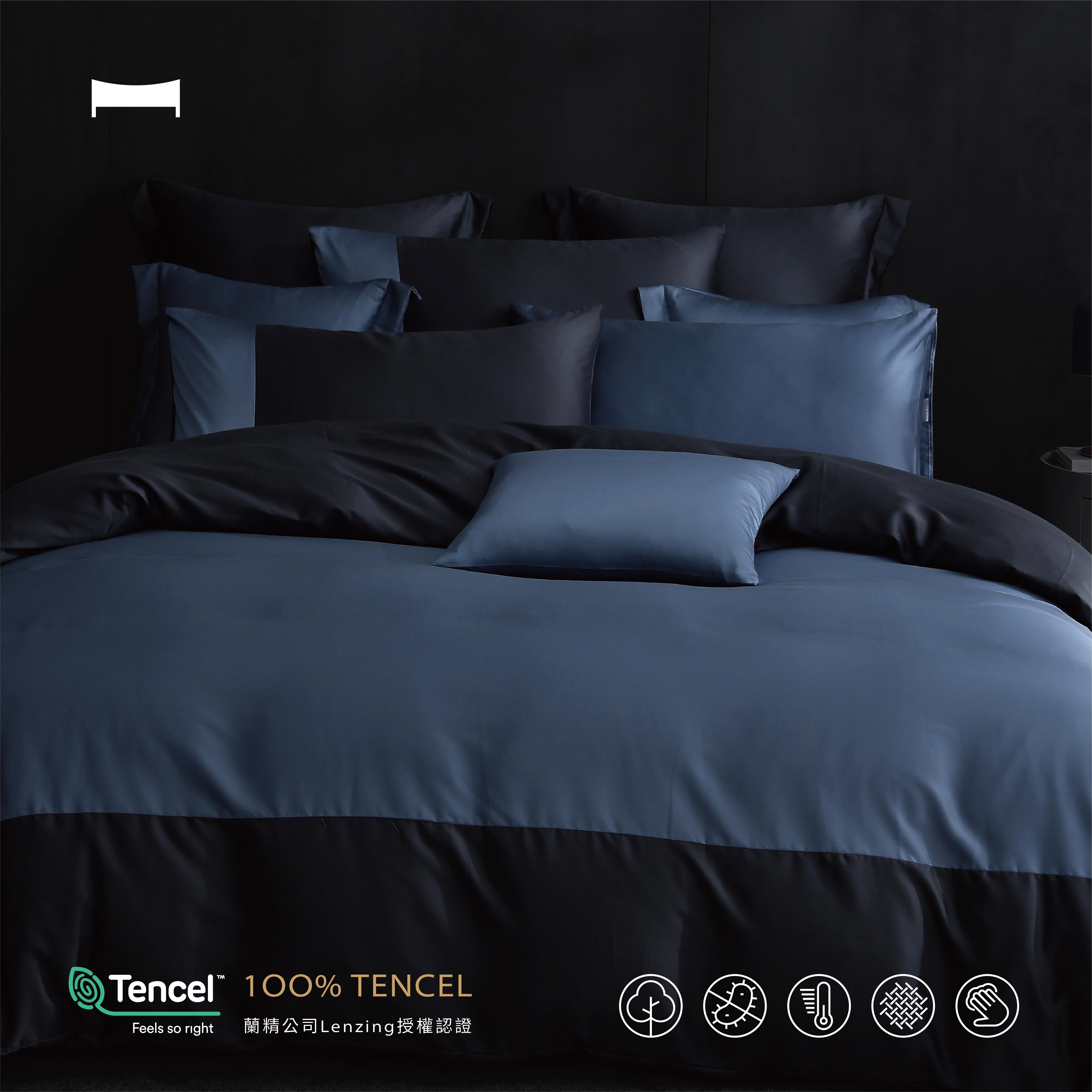 暗眠MORE｜300織 頂級天絲《星空藍黑 STARRY NIGHT》