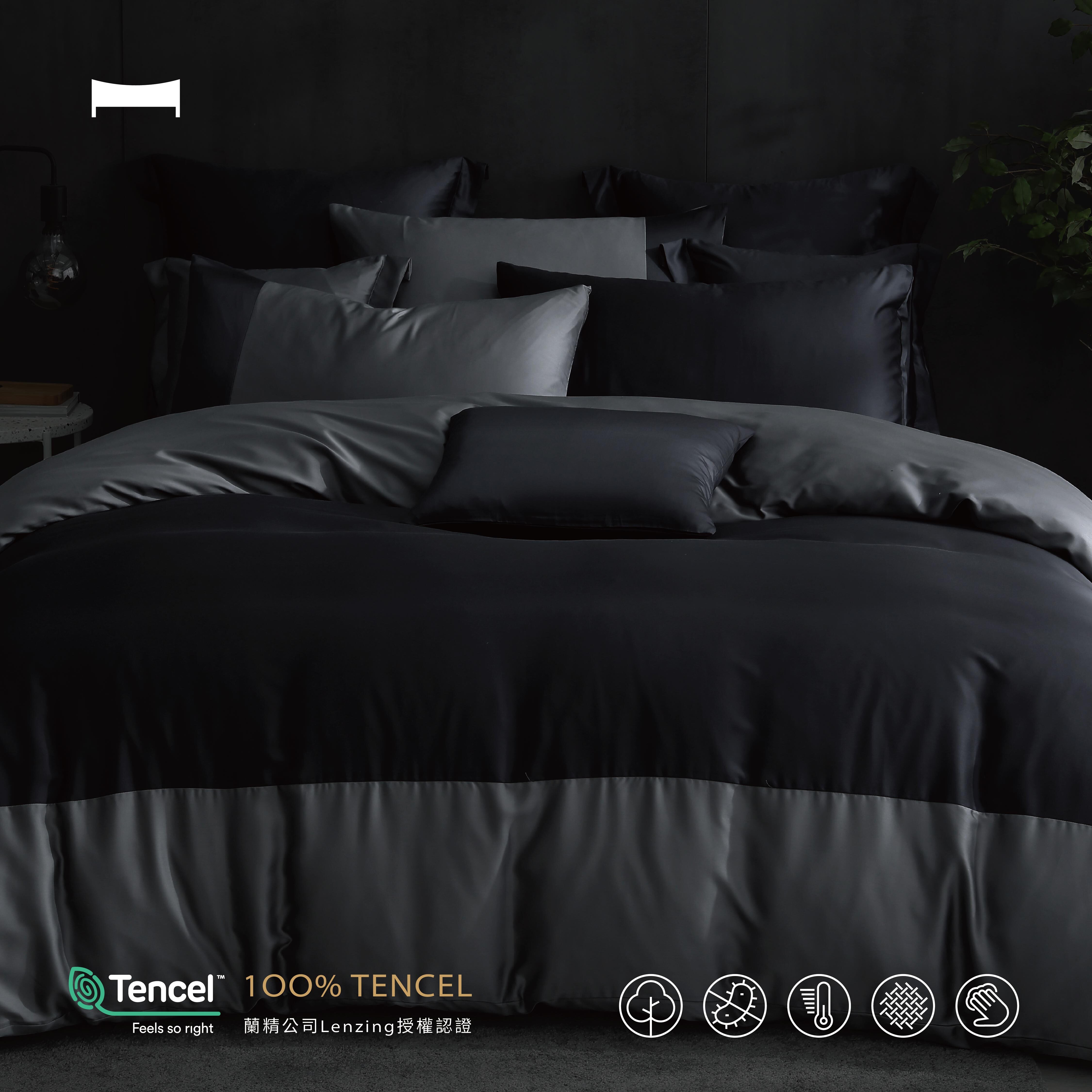 暗眠MORE｜300織 頂級天絲《宇宙銀黑 UNIVERSE》