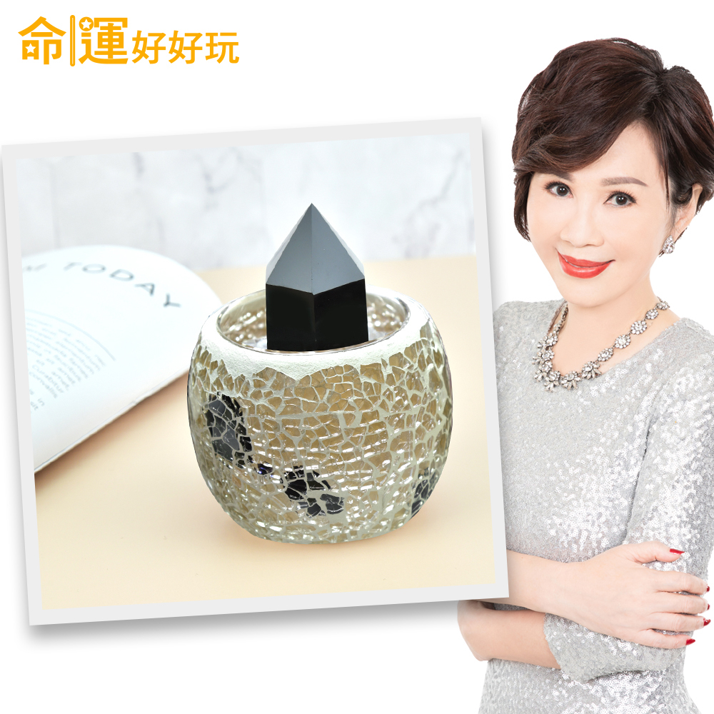 【命運好好玩】專制小人黑曜晶柱擺件 (廠商直出)