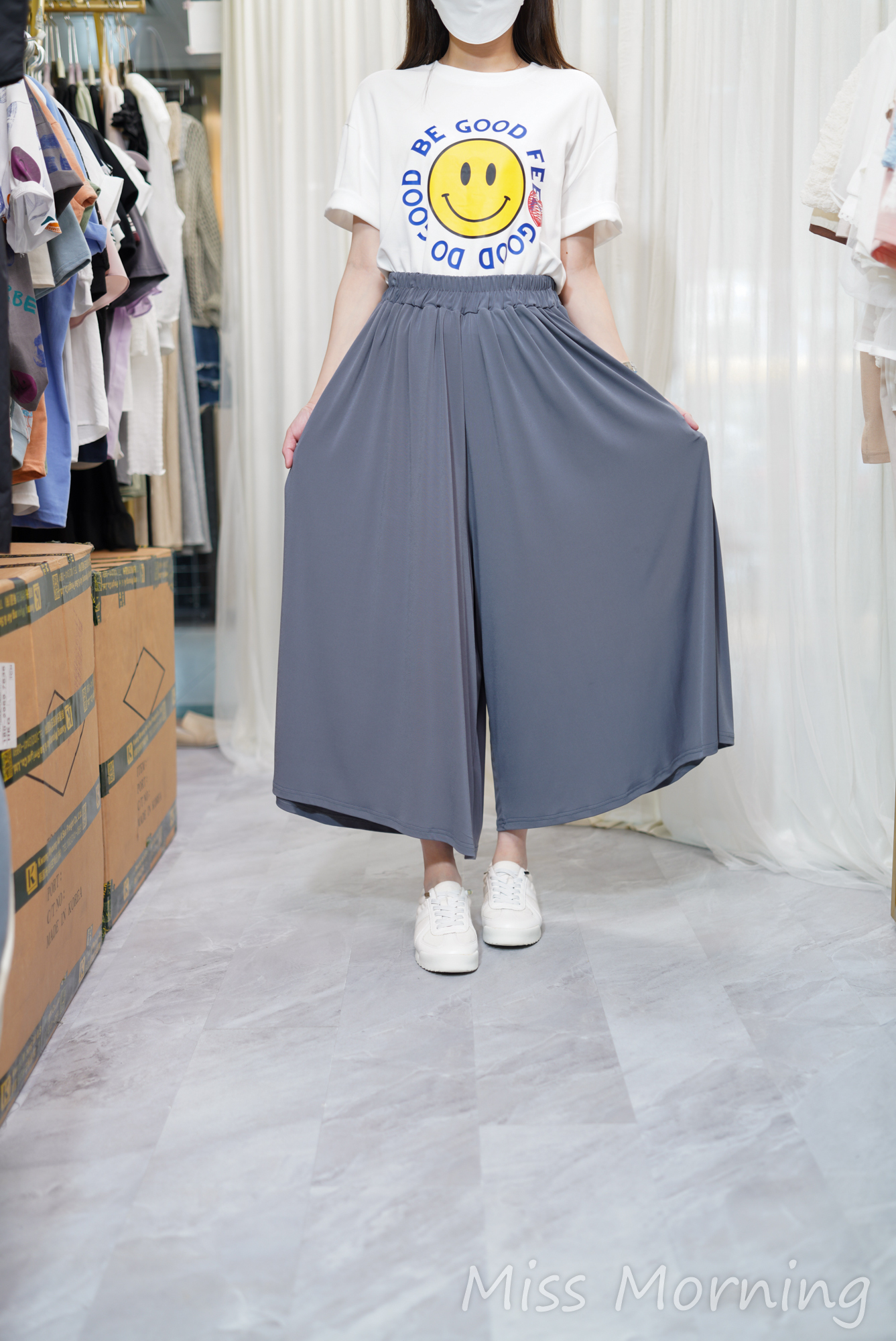 簡約哈哈tee(14679)&滑嘟嘟好著裙褲(33982)