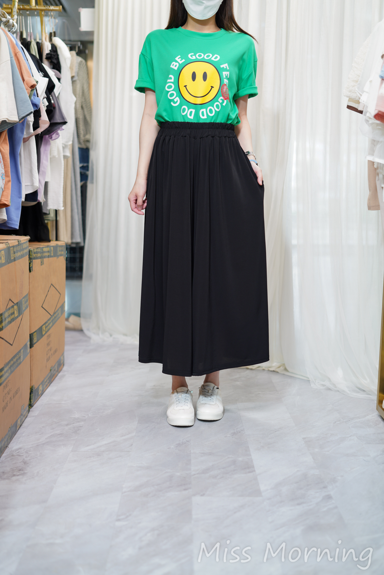 簡約哈哈tee(14679)&滑嘟嘟好著裙褲(33982)