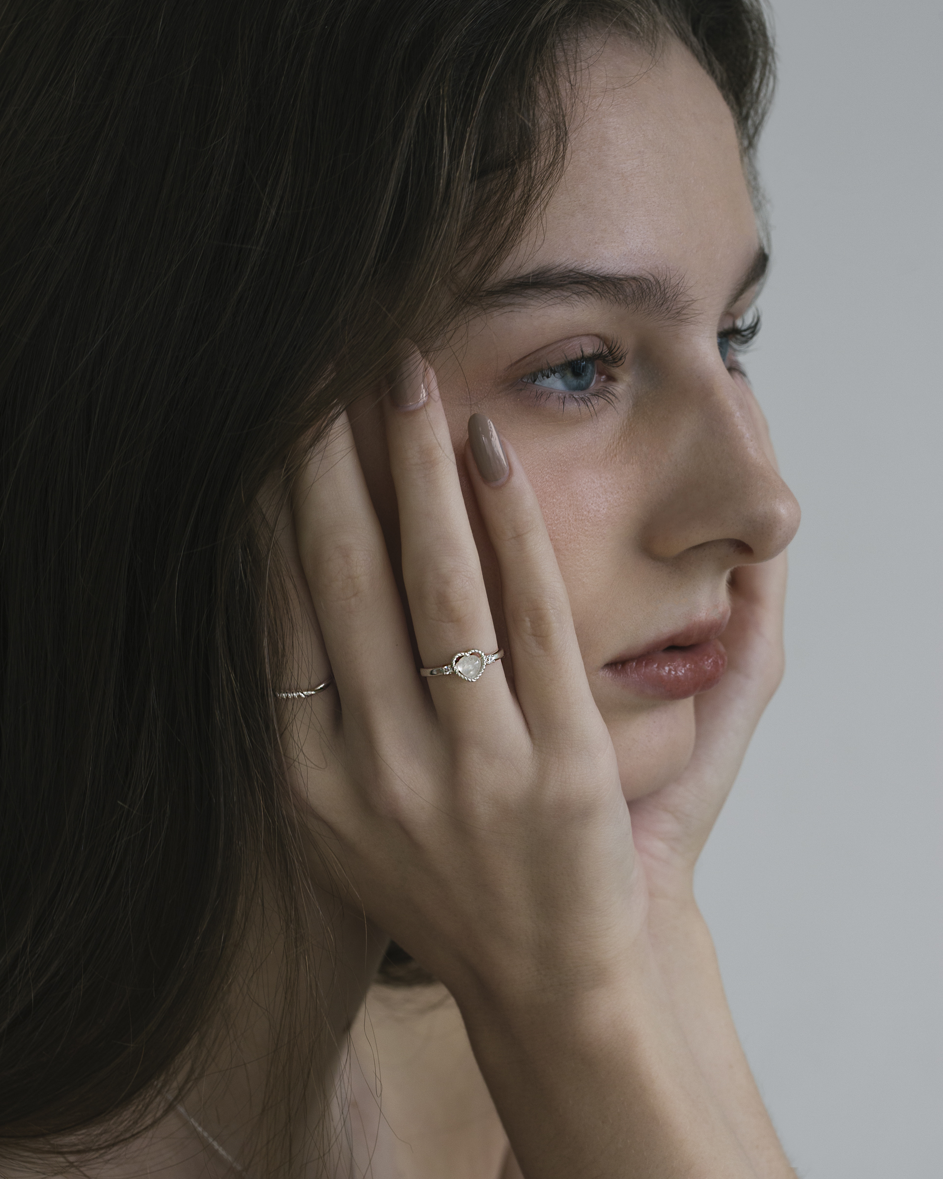 心動月光石 戒指