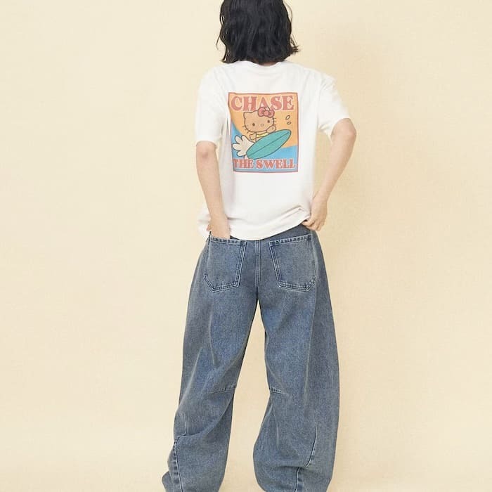 SANRIO HELLO KITTY x FREAK'S STORE 曬黑凱蒂貓 衝浪者 短袖 上衣 日本代購