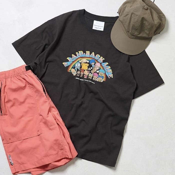 SANRIO HELLO KITTY x FREAK'S STORE 彩虹搖滾 三麗鷗家族印花 短袖 上衣 日本代購