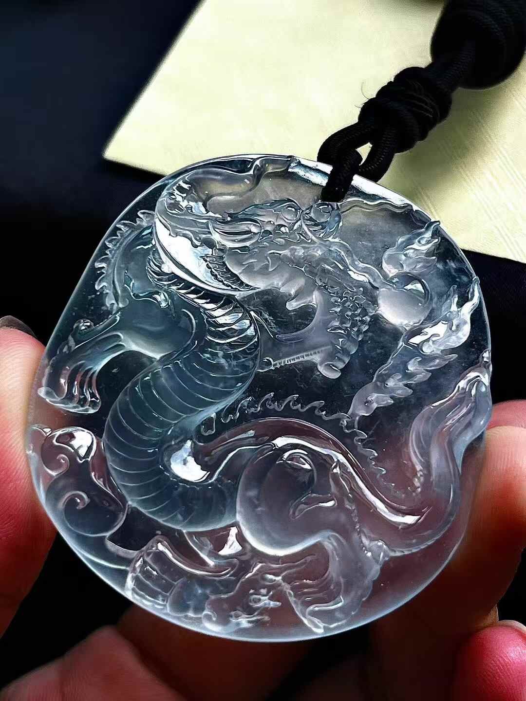 翡翠龍牌,天然翡翠A玉, 緬甸玉, Jade, Jadeite