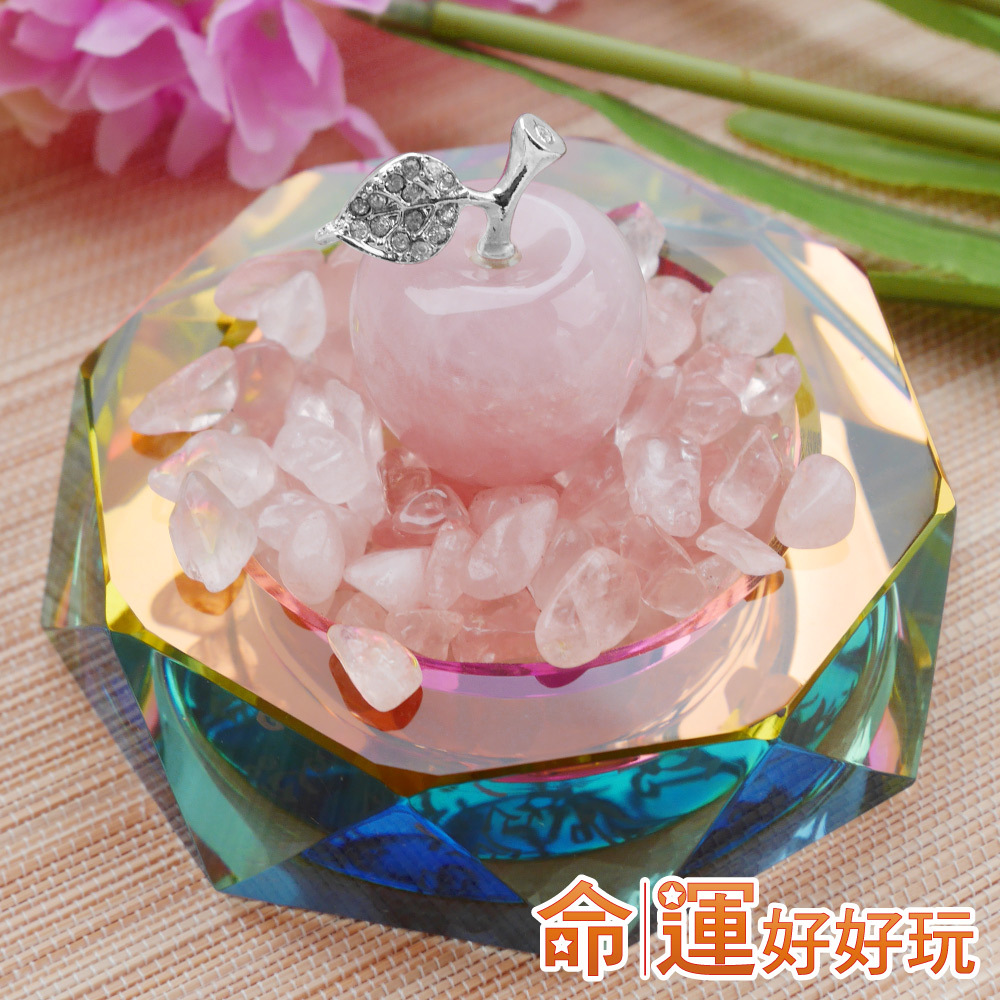 【命運好好玩】粉晶蜜果桃花擺鎮 (廠商直出、不參加免運及滿額贈優惠)