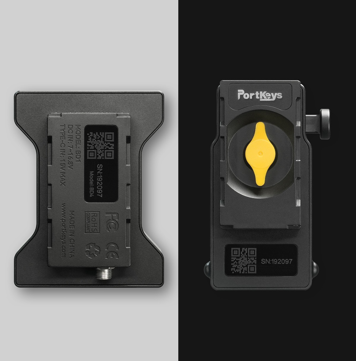 Portkeys BD3 可旋轉 NPF 轉 V 型介面電池轉接器