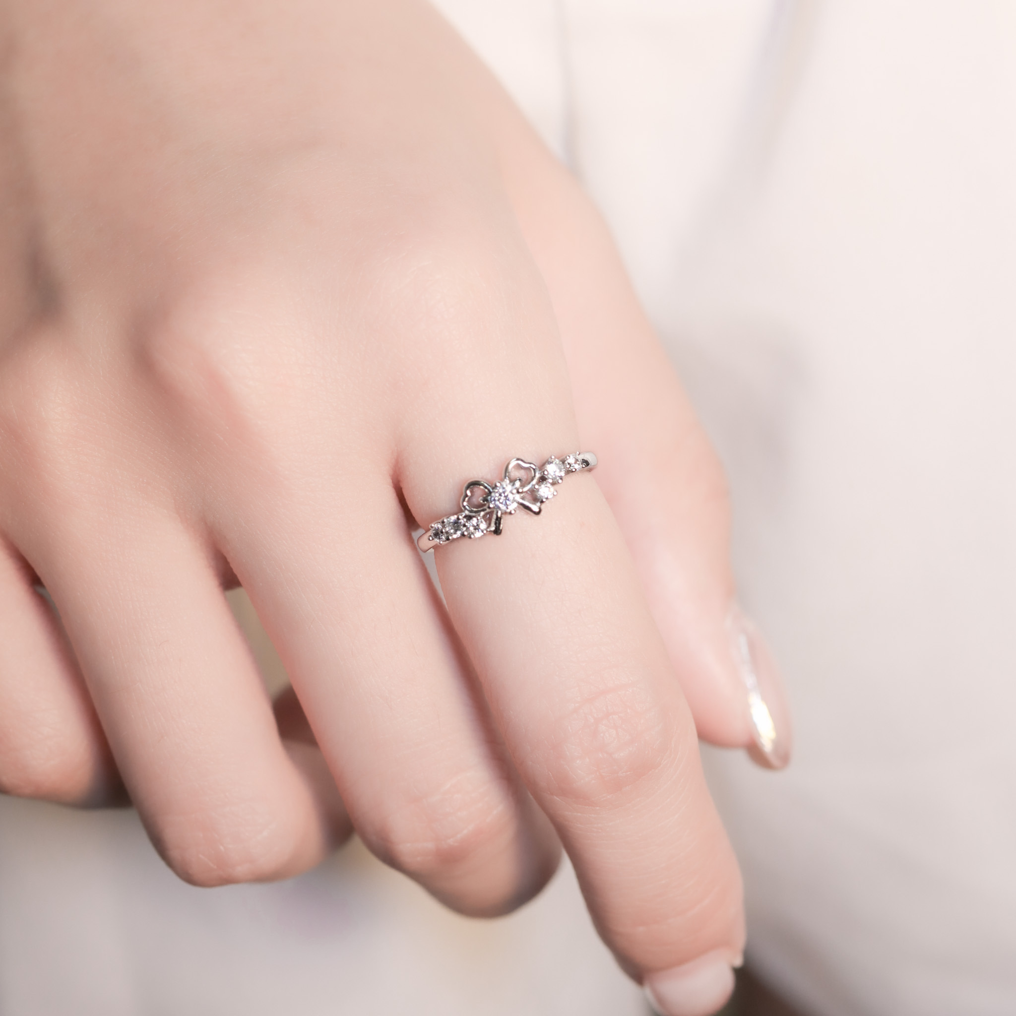 | 925銀 | 蕾絲小結戒指 | RI0909 |