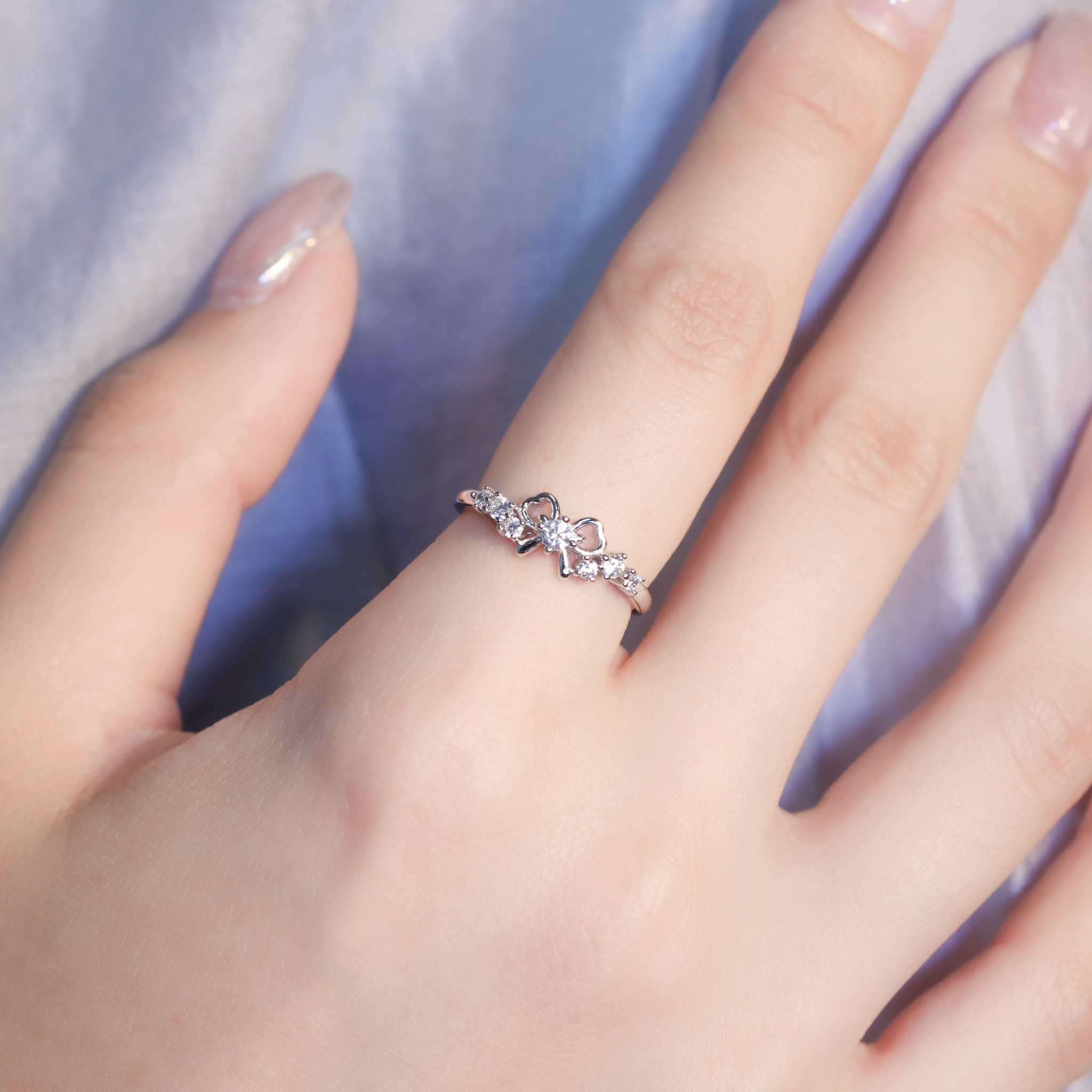 | 925銀 | 蕾絲小結戒指 | RI0909 |