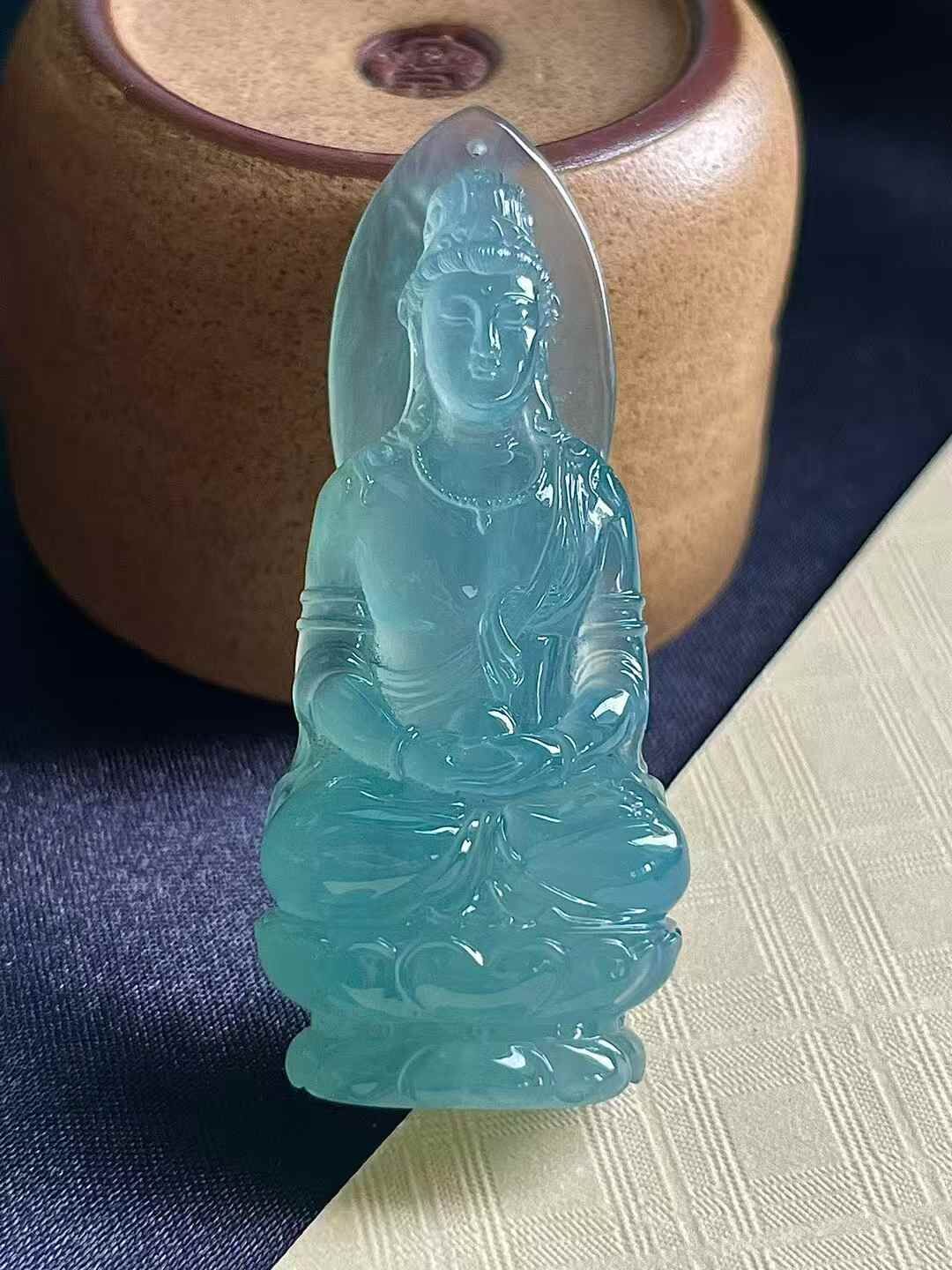 翡翠觀音,天然翡翠A玉, 緬甸玉, Jade, Jadeite