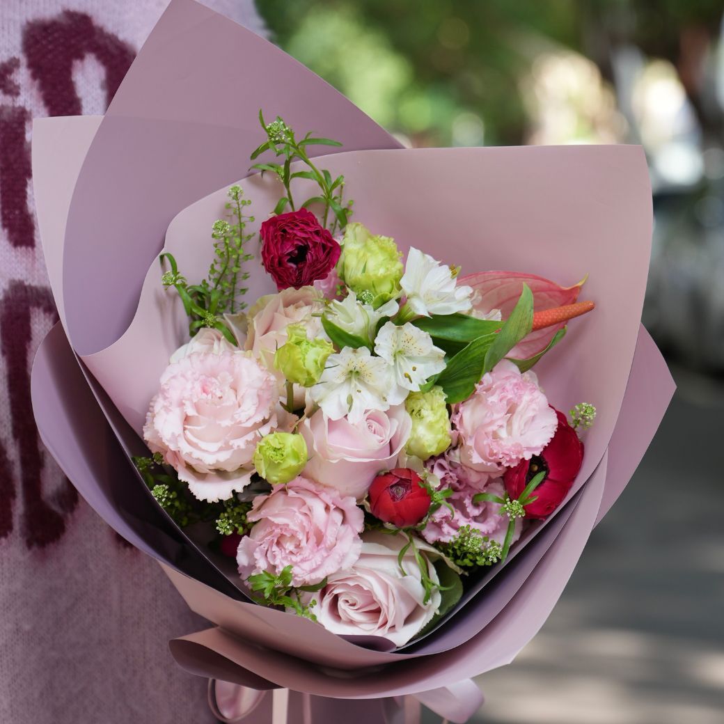 【2511FLOWER】粉色迷霧花束