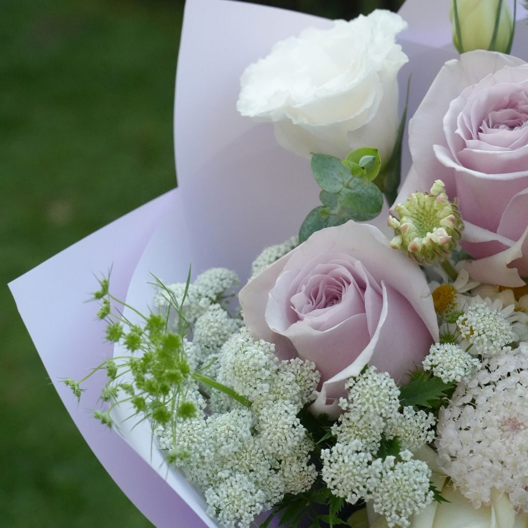 【2511FLOWER】晨玫紫霧花束