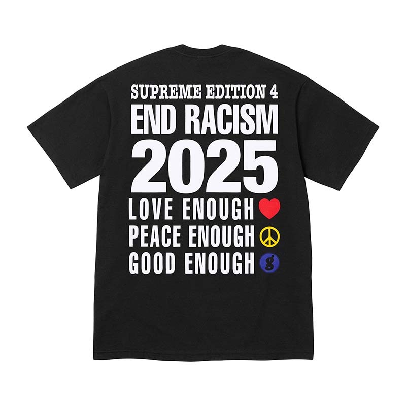 Supreme Goodenough End Racism Tee Black 短袖 黑色 SS25T18-BK [台灣現貨]